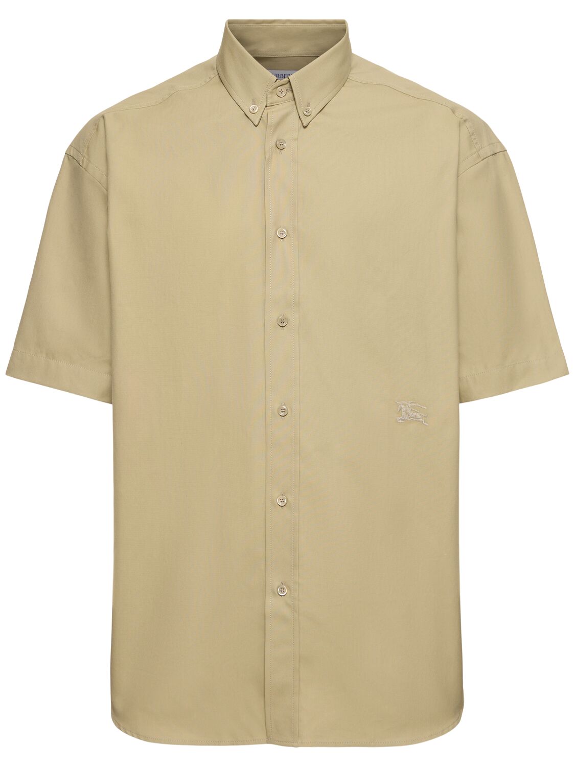 Image of Logo Cotton Short Sleeve Shirt