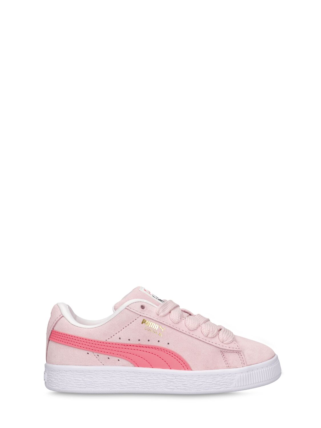 Puma Kids' Suede Xl Ps Lace-up Trainers In 핑크