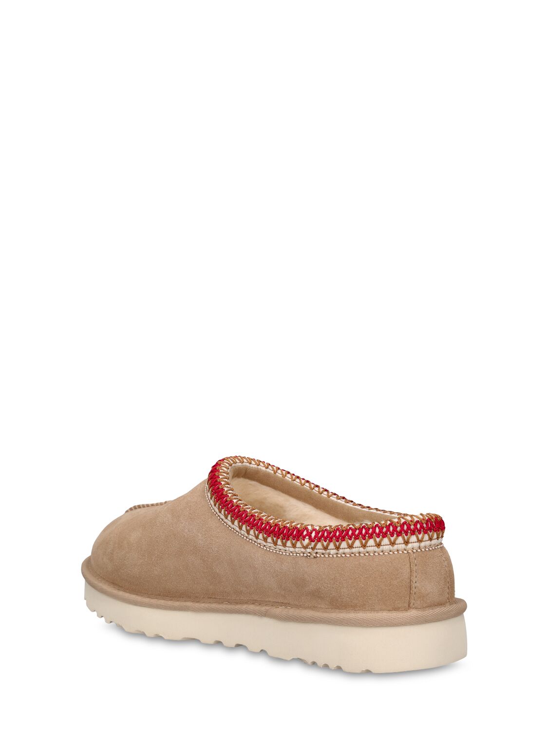 Shop Ugg 10mm Tasman Shearling Loafers In 황갈색,레드