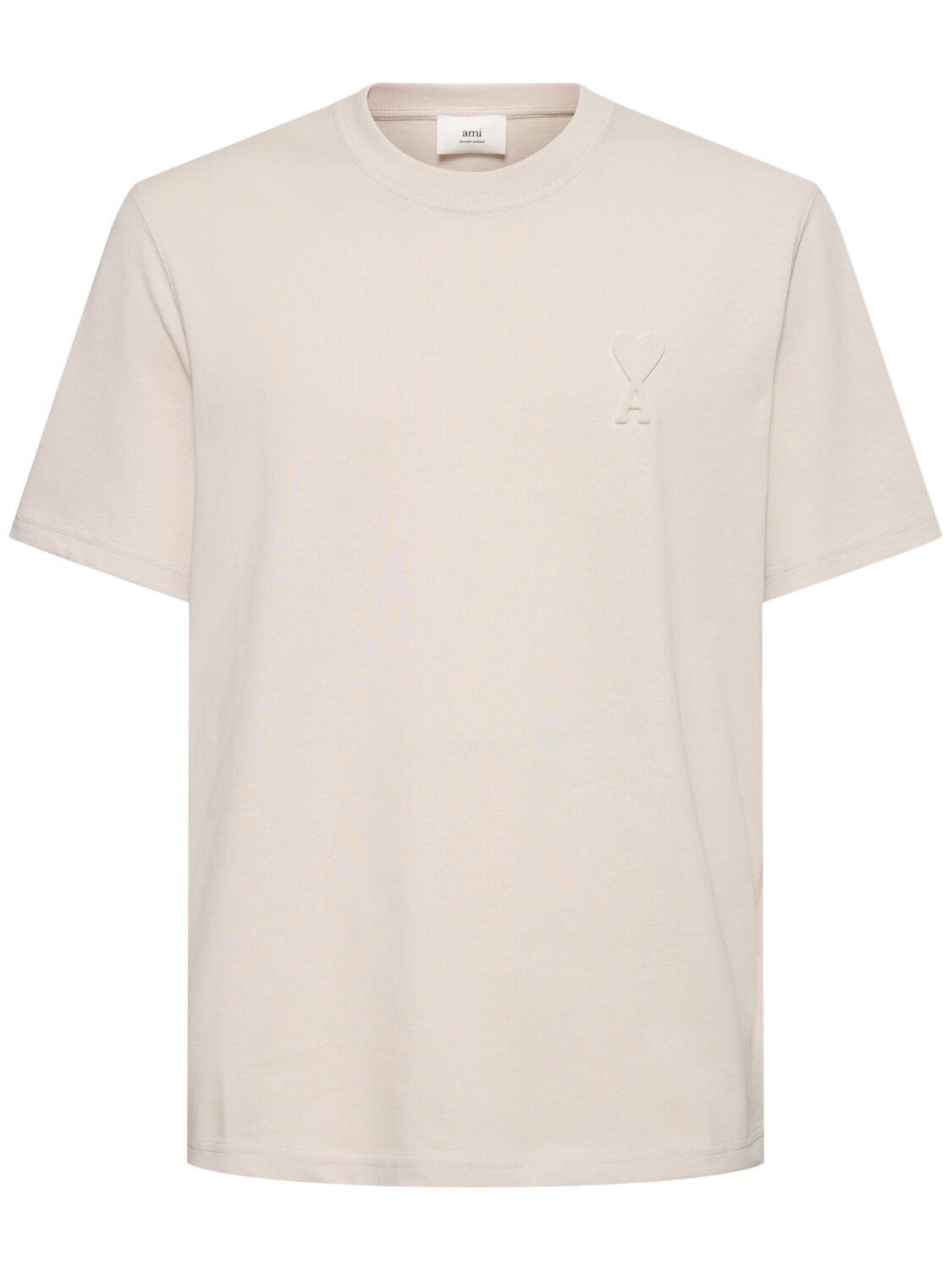 Ami Alexandre Mattiussi Adc Cotton T-shirt In Chalk