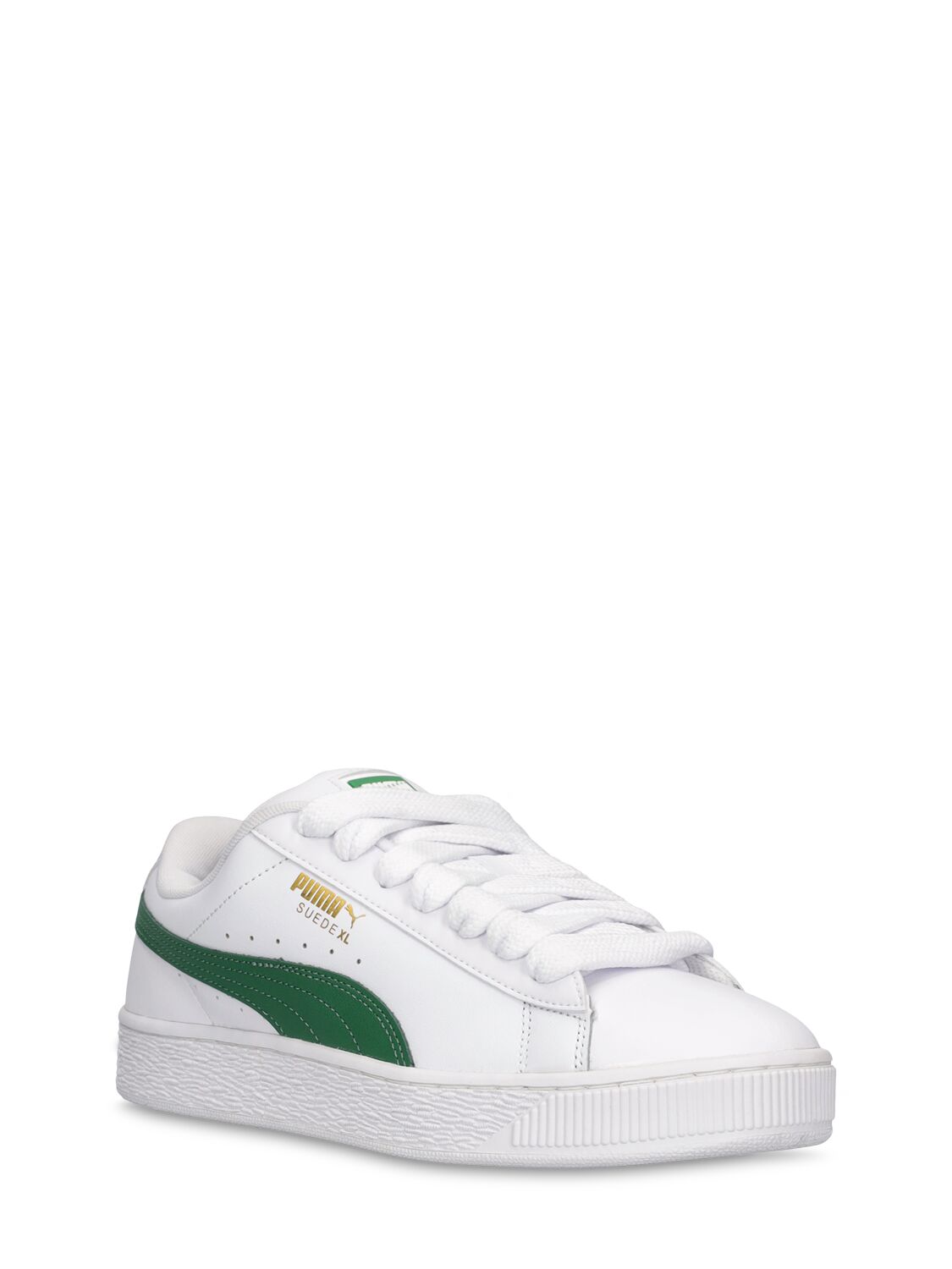 Shop Puma Xl Leather Sneakers In White,vine