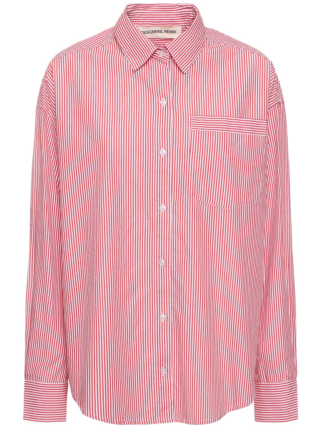 Designers Remix Harriet Oversize Shirt W/back Opening In Pink