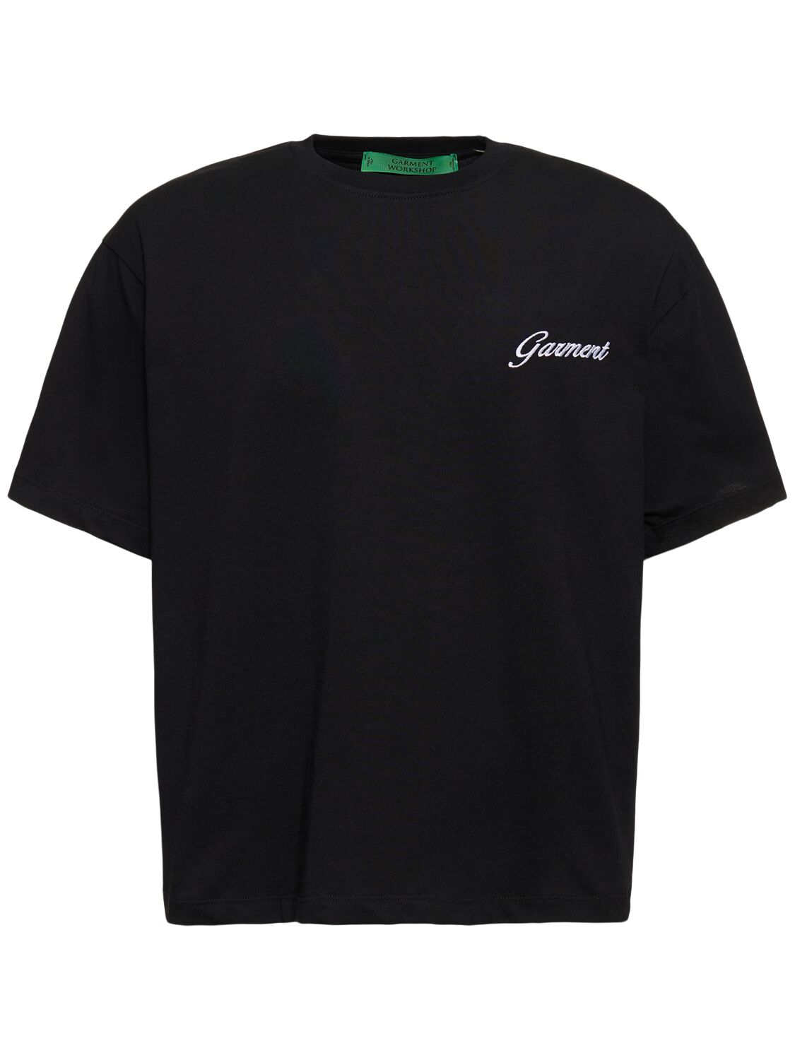 Garment Workshop If You Know You Know Embroidered T-shirt In Chaos Black