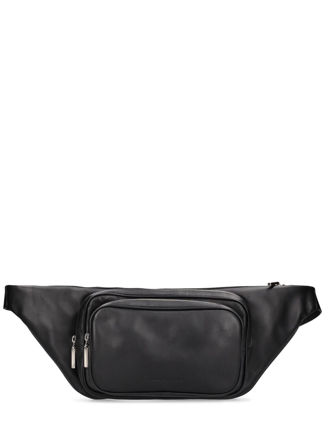 Mattia Capezzani Leather Belt Bag In Black