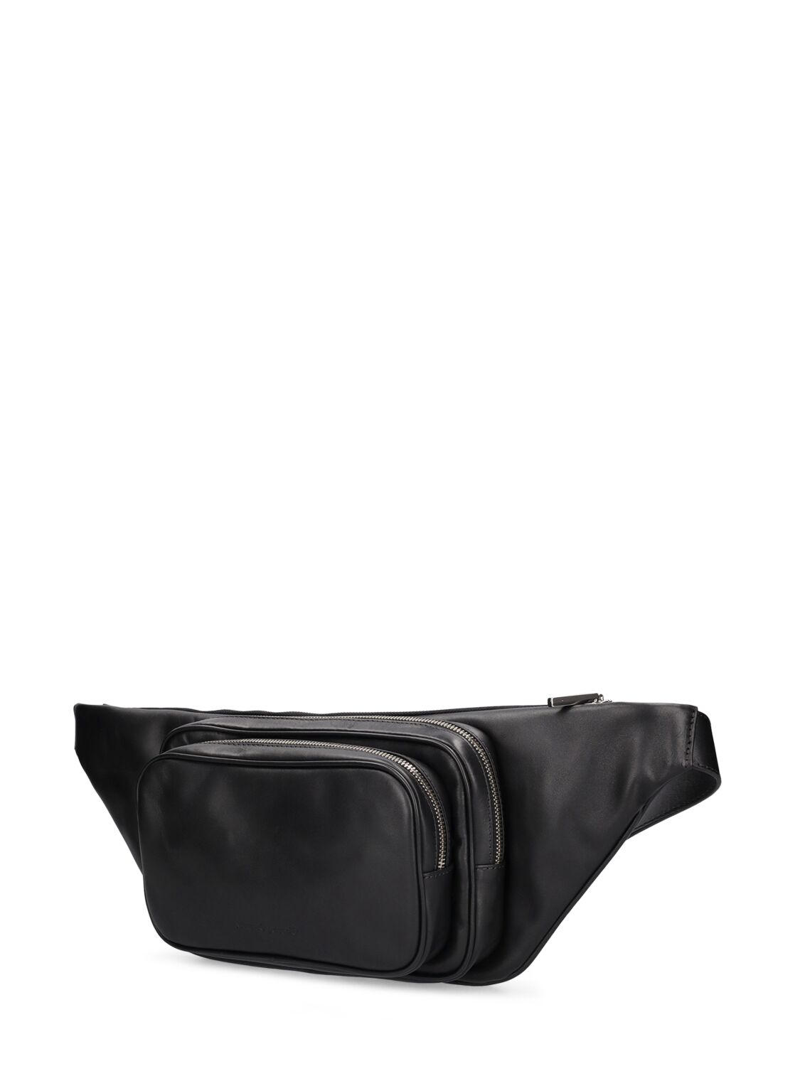 Shop Mattia Capezzani Leather Belt Bag In Black