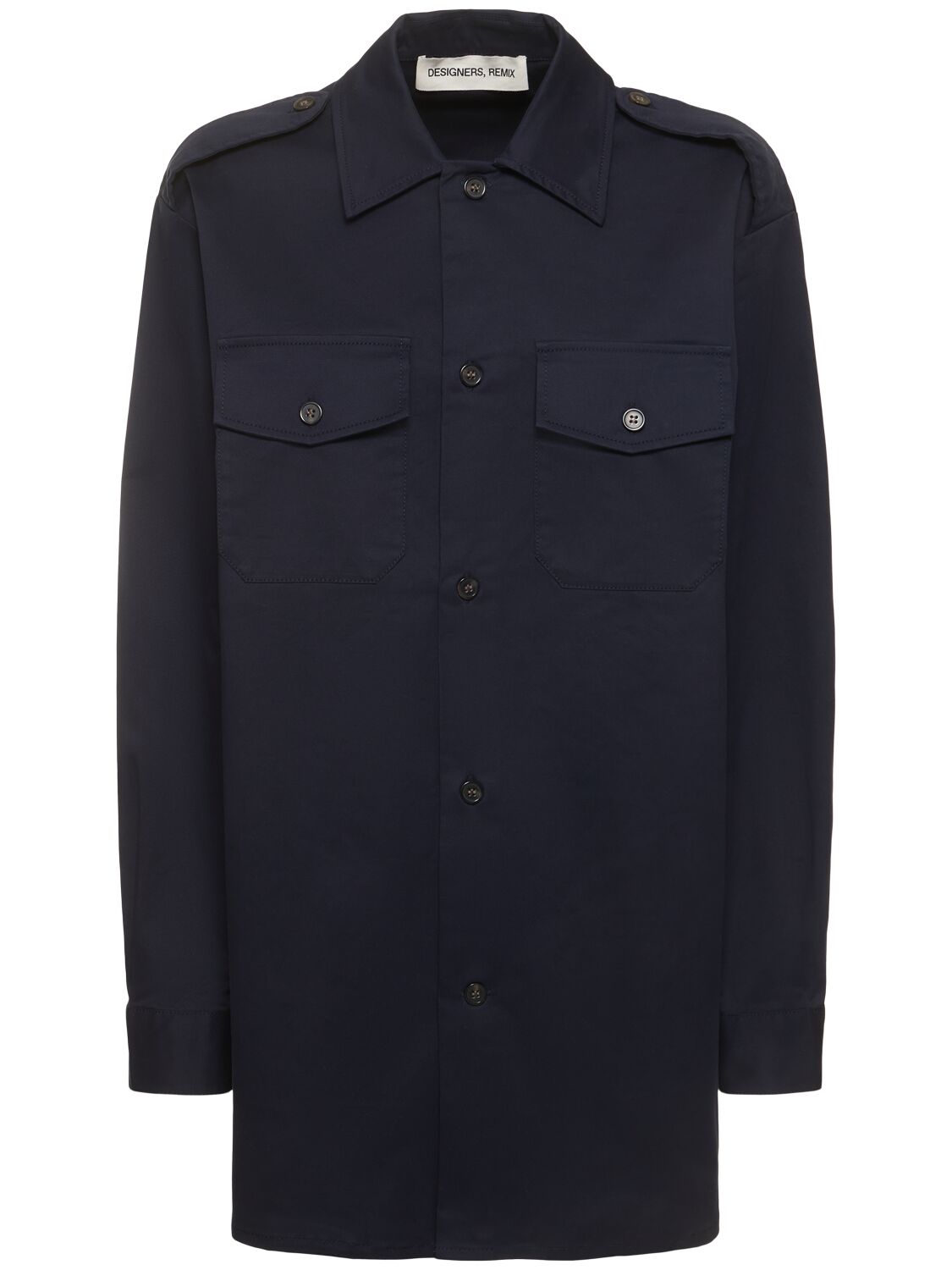 Designers Remix Dylan Organic Cotton Blend Long Jacket In Black