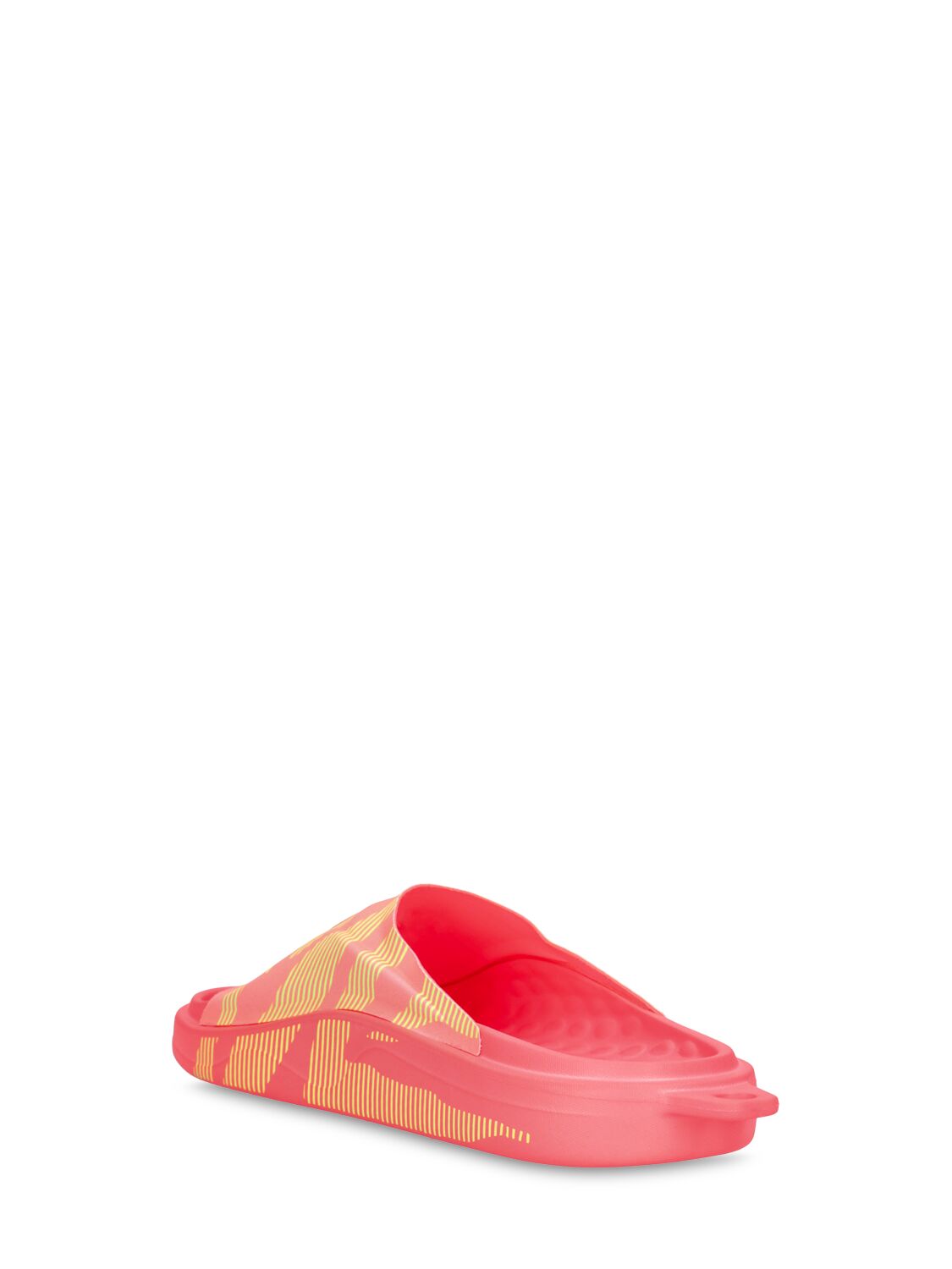 Shop Adidas By Stella Mccartney Asmc Slide Sandals In Orange,fuchsia