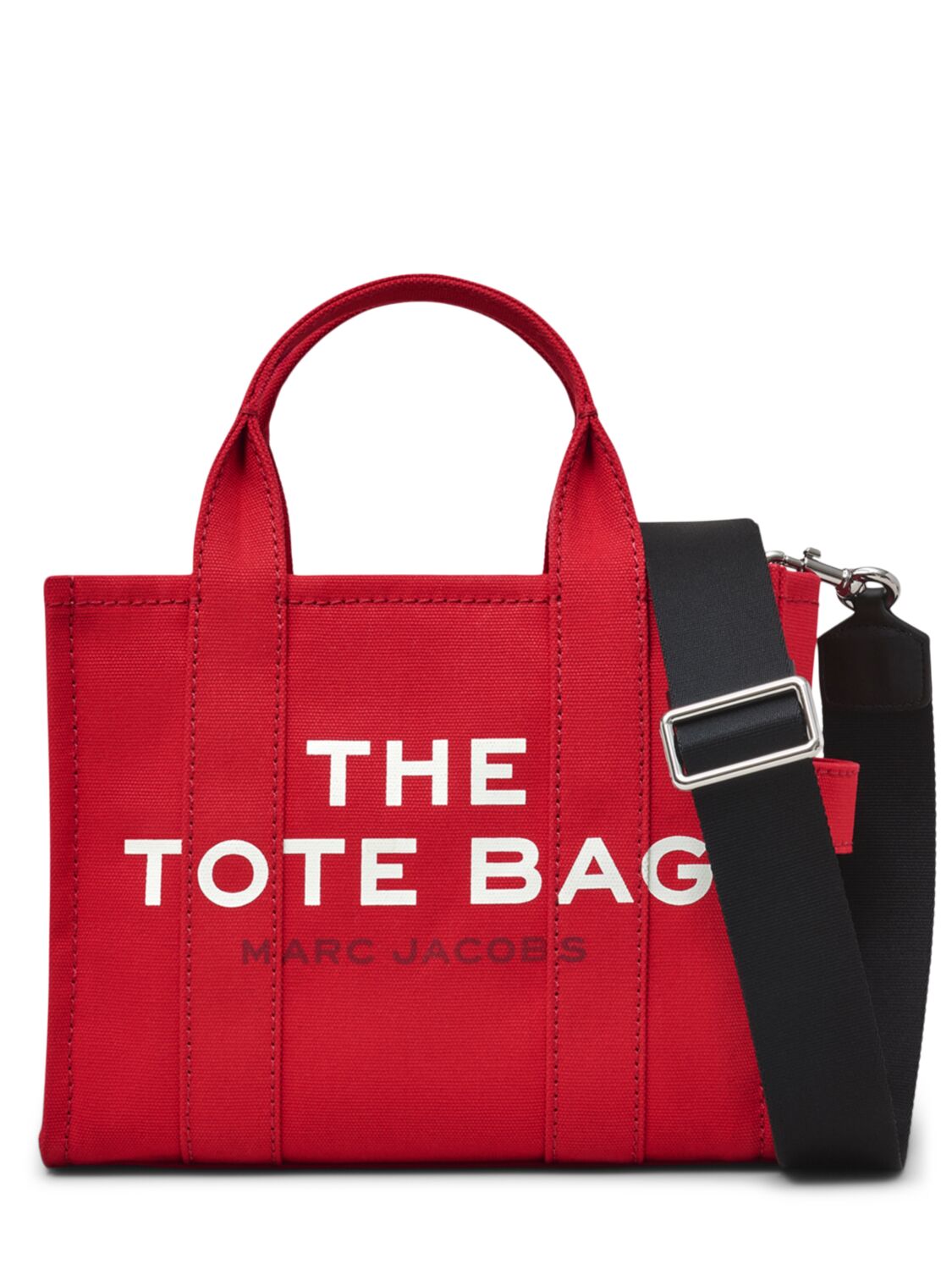 Marc Jacobs The Small Tote Canvas Bag In True Red