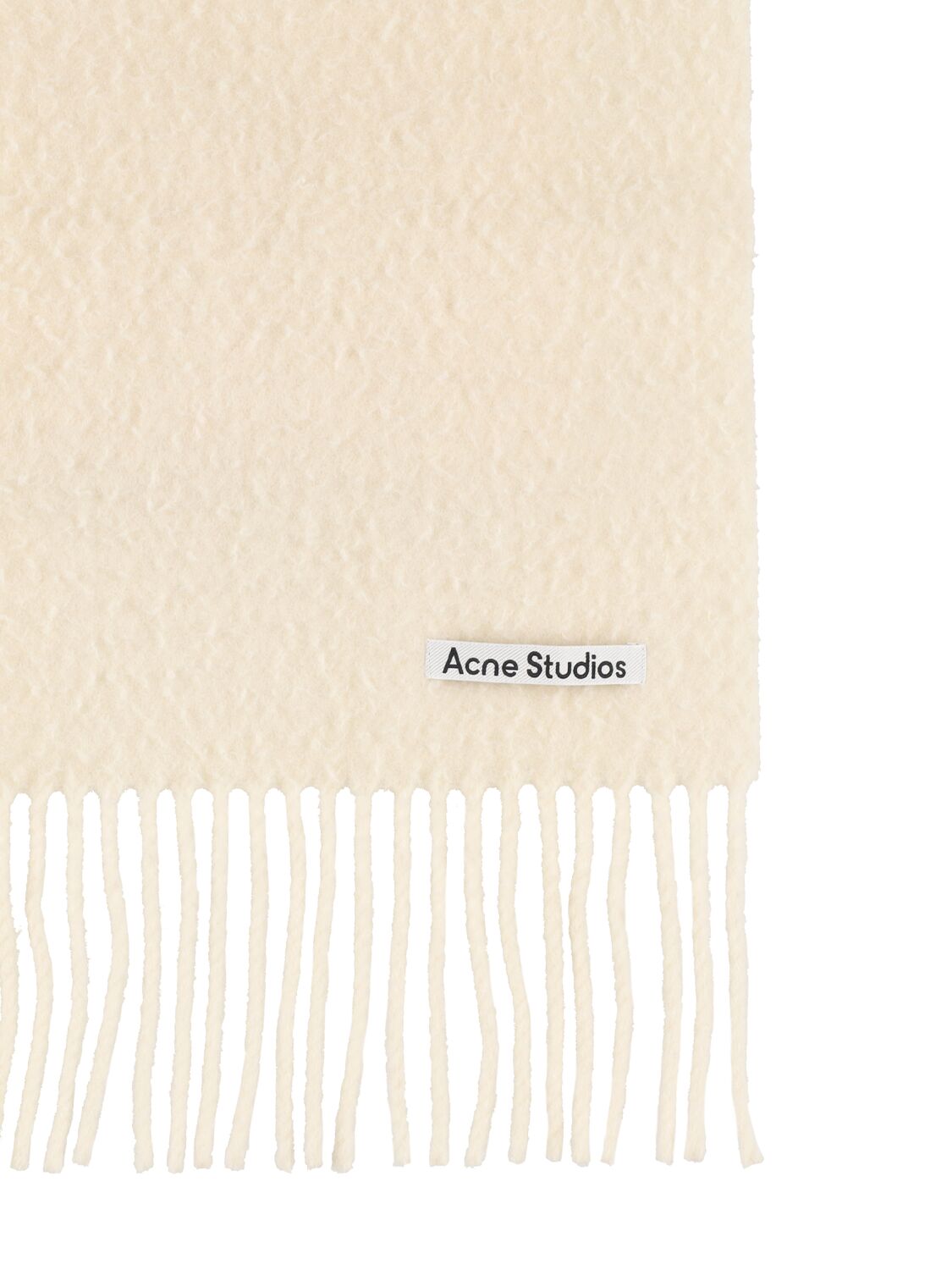 Shop Acne Studios Vargo Wool Scarf In Warm White