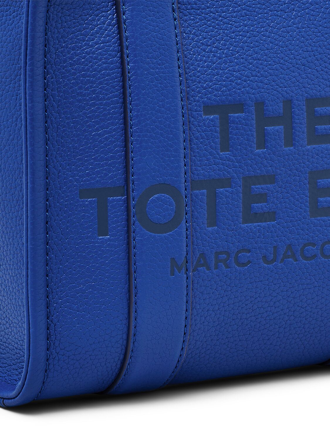 Shop Marc Jacobs The Small Tote Leather Bag In Blue