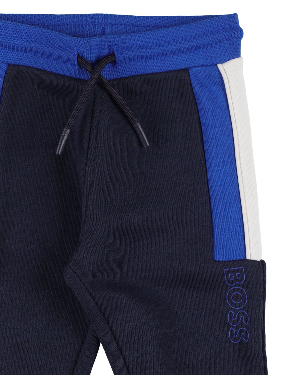 Shop Hugo Boss Logo Print Zip-up Hoodie & Sweatpants In Blue,navy
