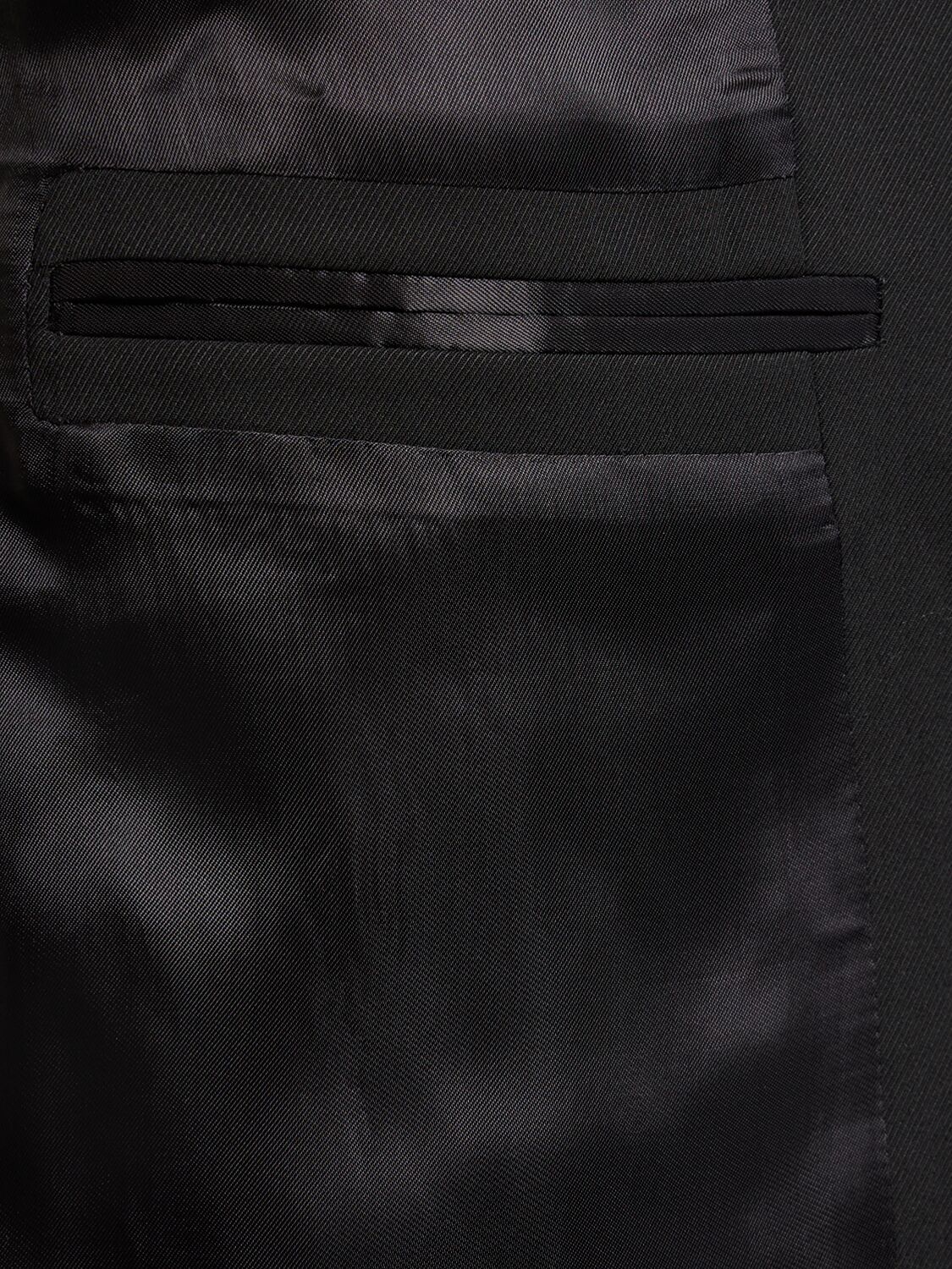 Shop Palm Angels Monogram Wool Blend Pocket Blazer In Black