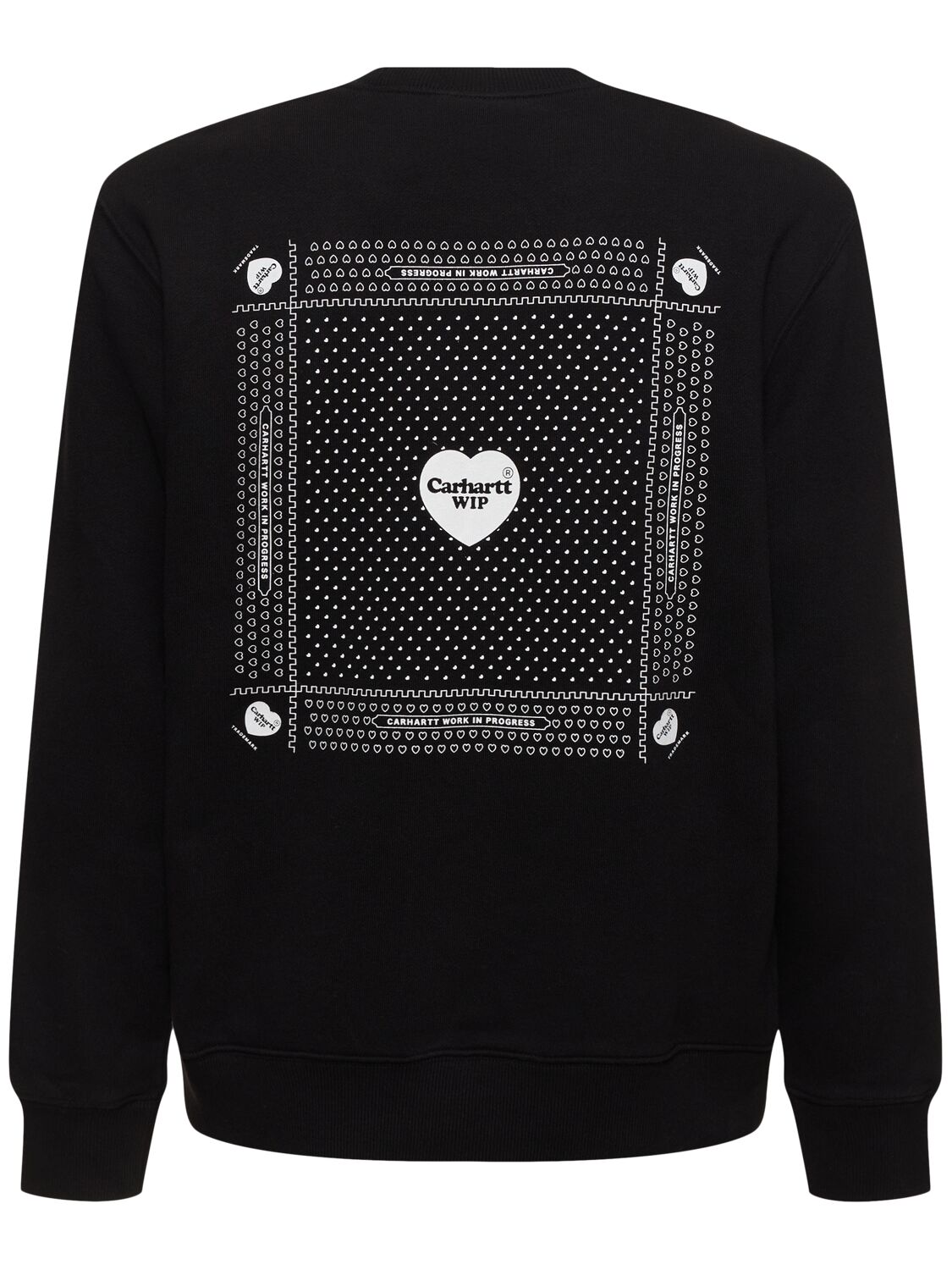 Shop Carhartt Heart Bandana Sweatshirt In Black,white