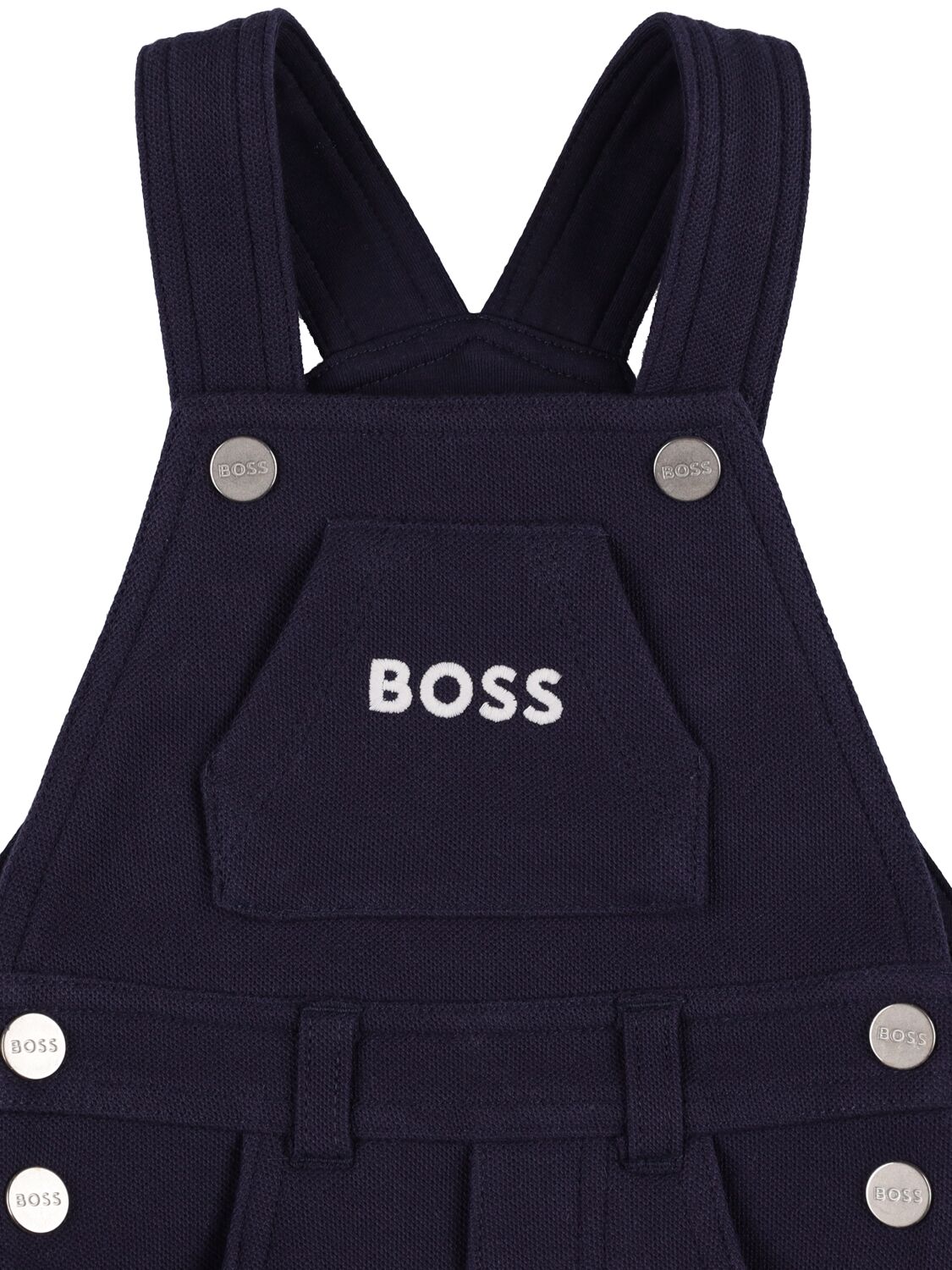 Shop Hugo Boss Cotton Jersey T-shirt & Overalls In Navy,white