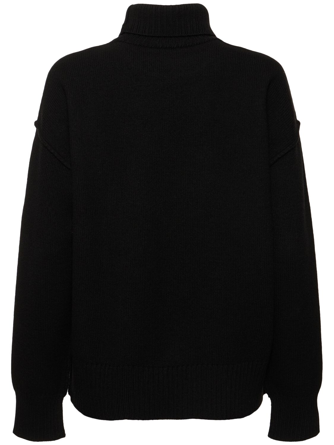 Shop Ami Alexandre Mattiussi Red Ami De Coeur Wool Turtleneck Sweater In Black
