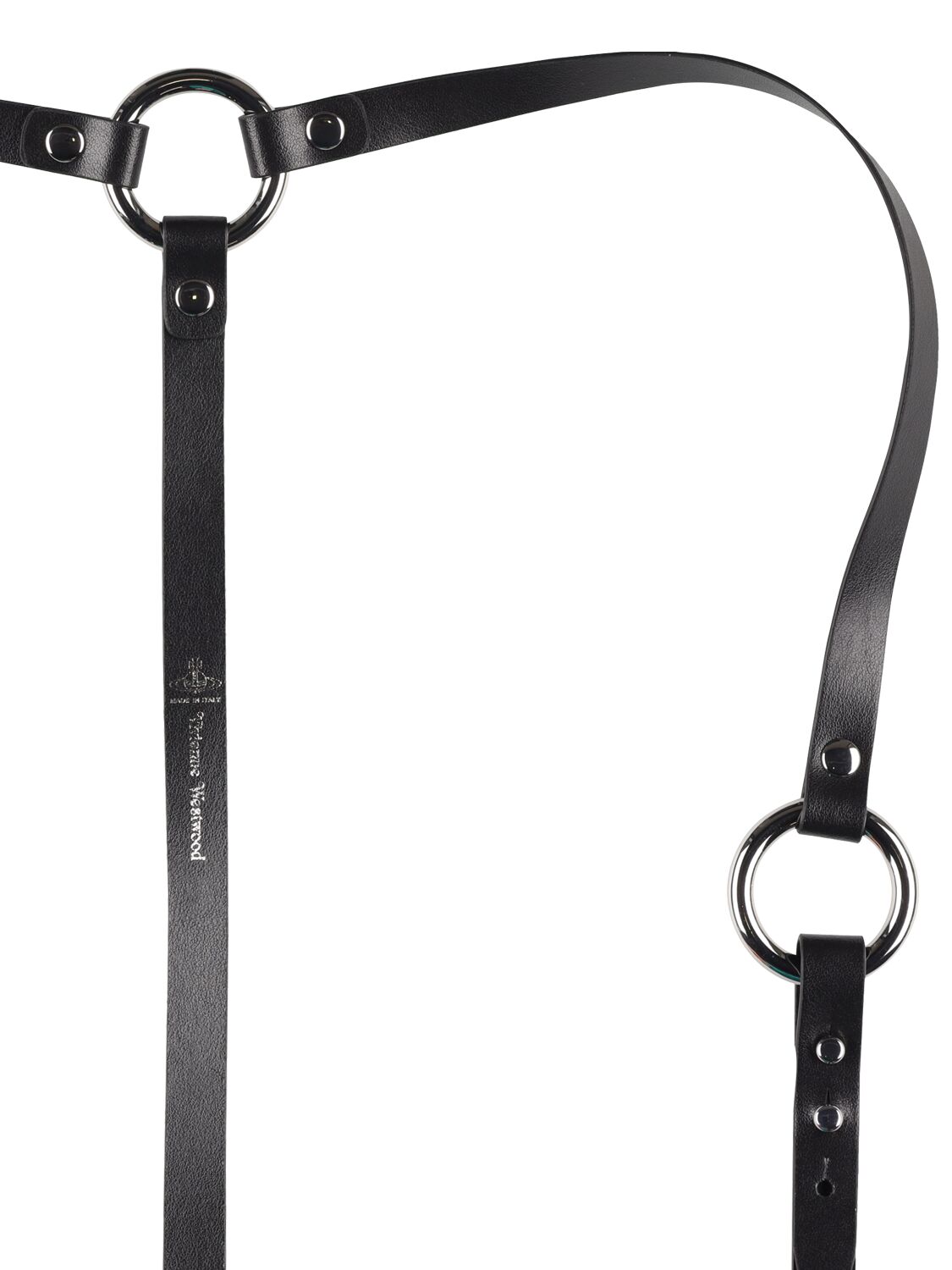 Shop Vivienne Westwood Embellished Leather Belt Harness In Black