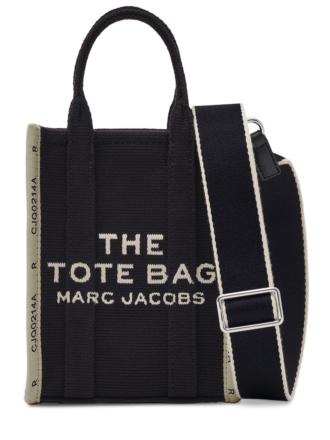 Marc Jacobs The Phone Tote Jacquard Bag In Black