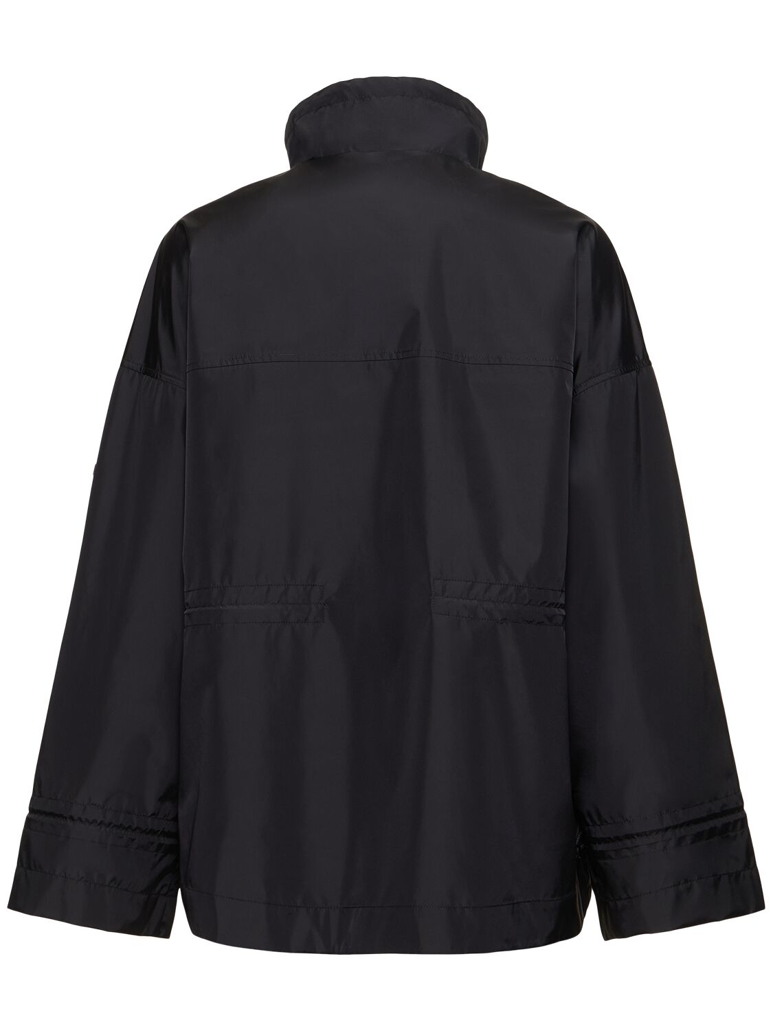 Shop Max Mara Fastoso Tech Jacket W/ Drawstring In Black