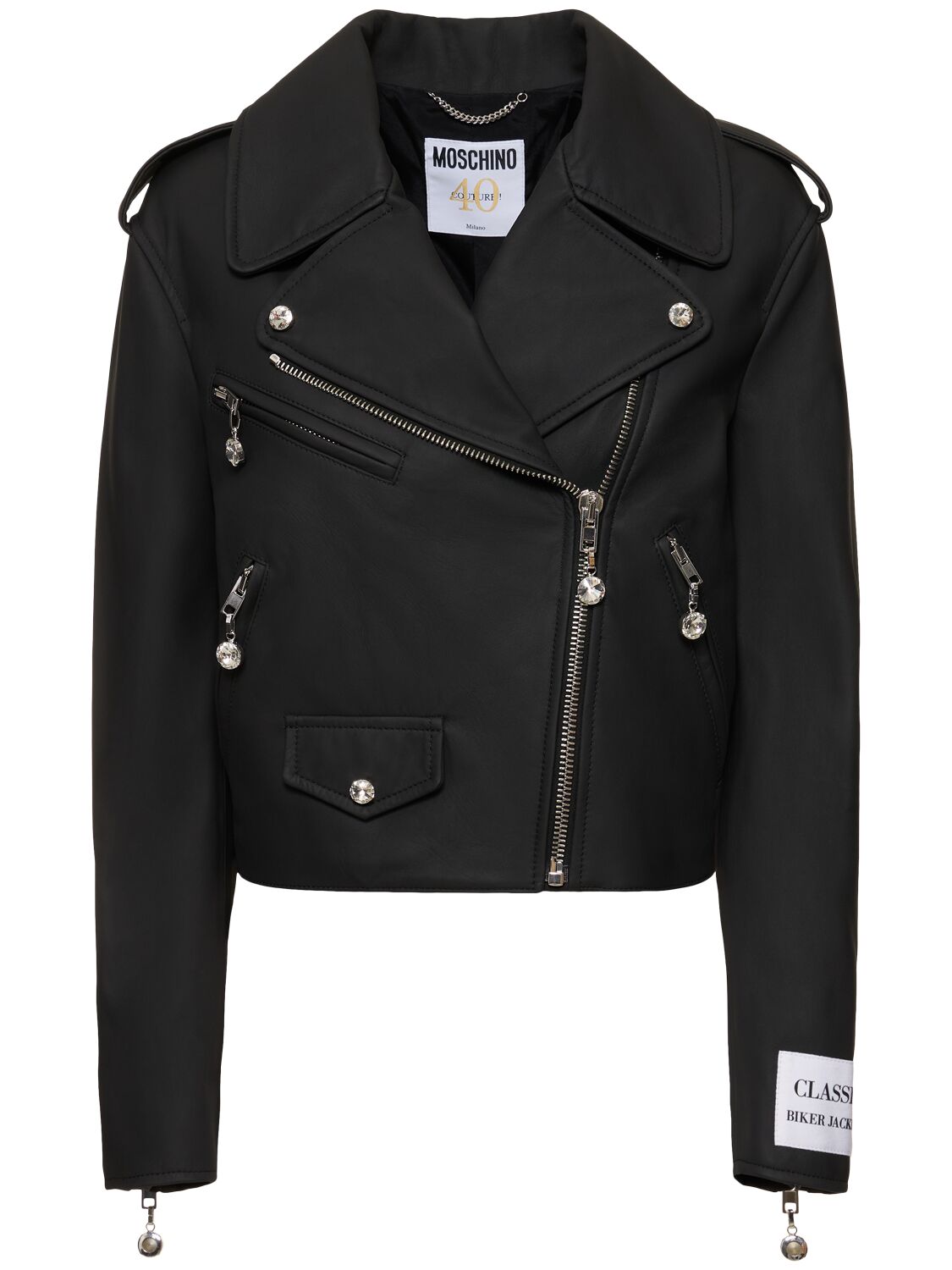 Image of Faux Leather Biker Jacket