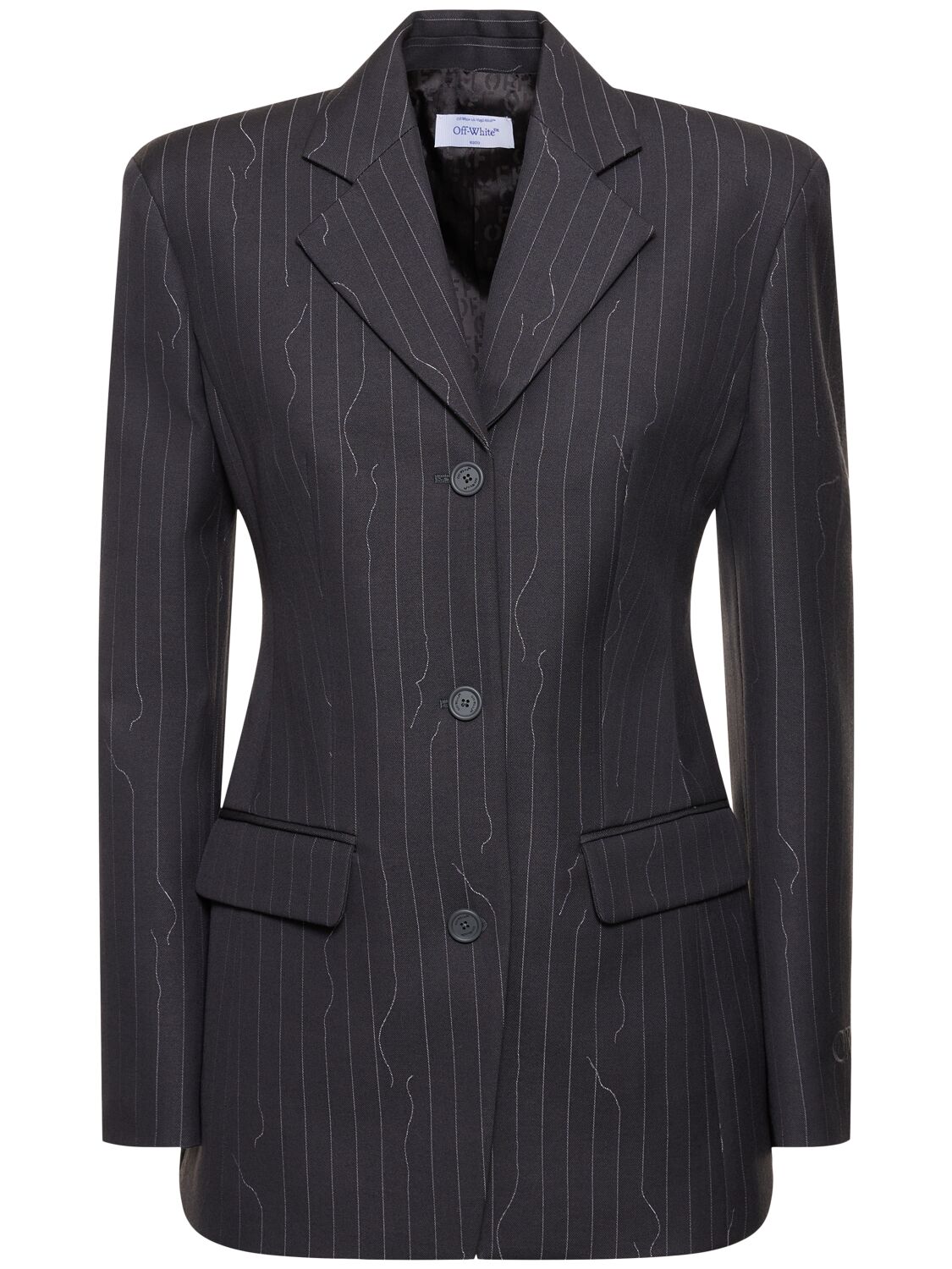Image of Tailored Wool Blend Jacket