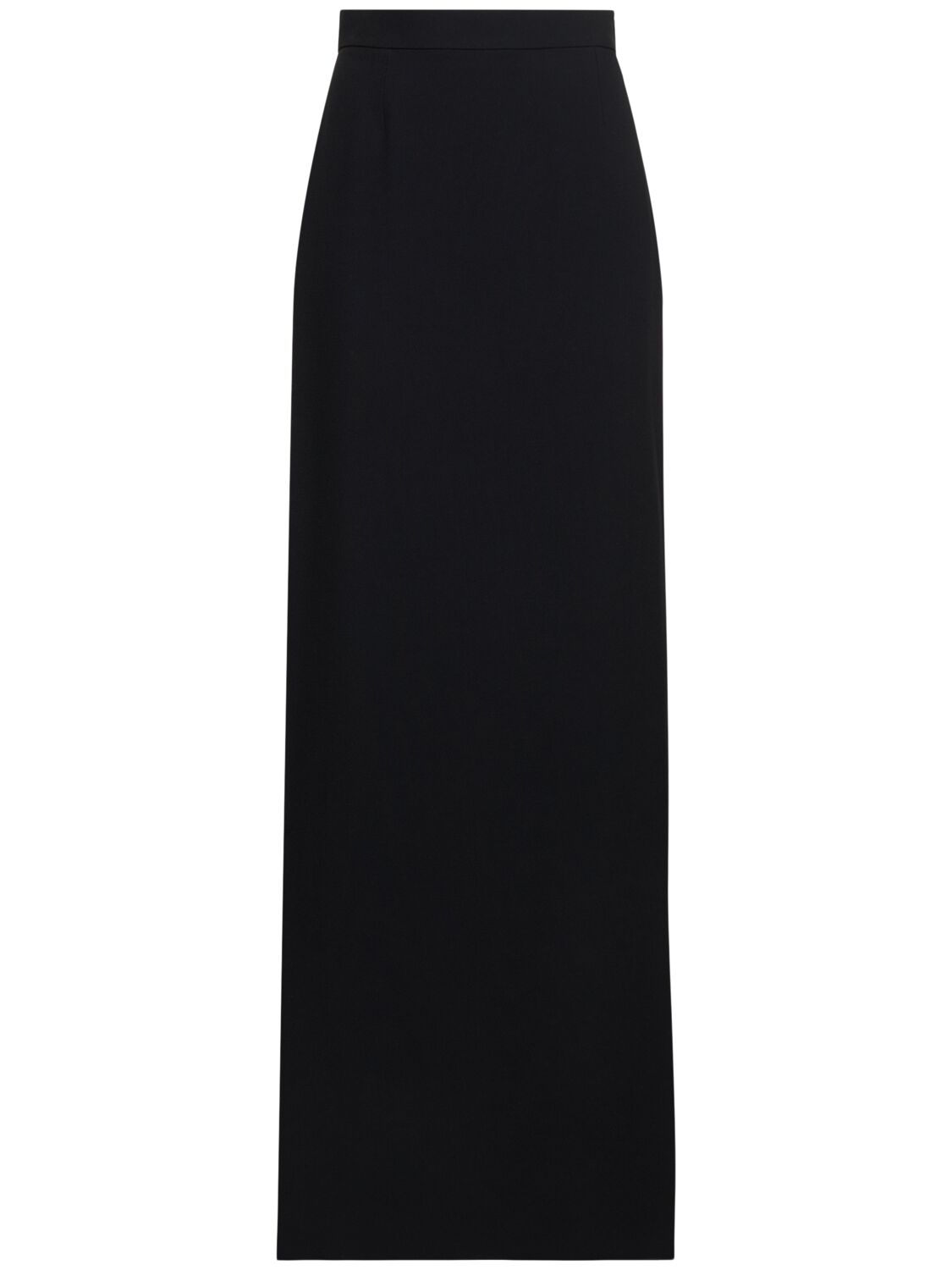 Nina Ricci High Rise Long Cady Pencil Skirt In Black