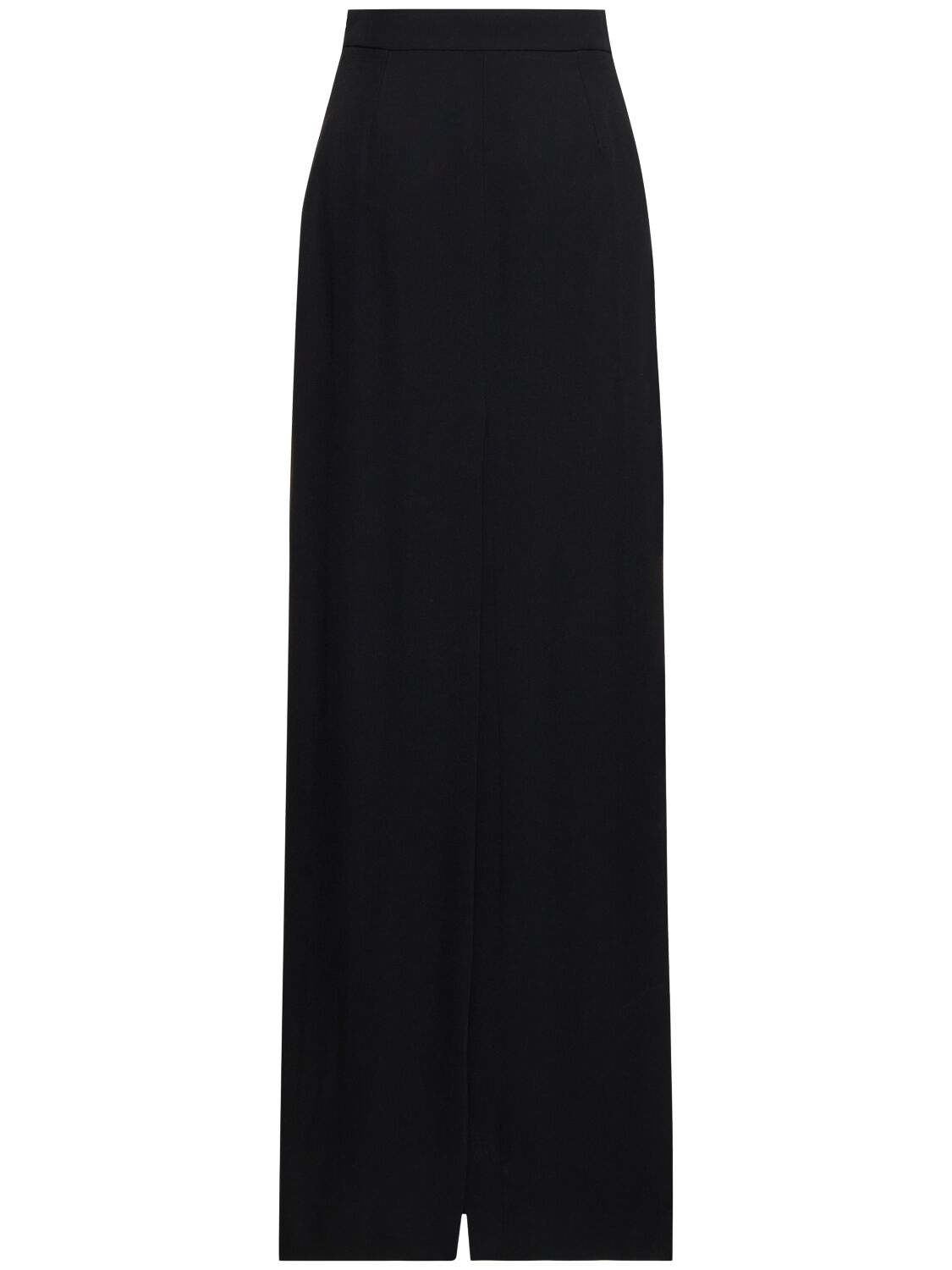 Shop Nina Ricci High Rise Long Cady Pencil Skirt In Black