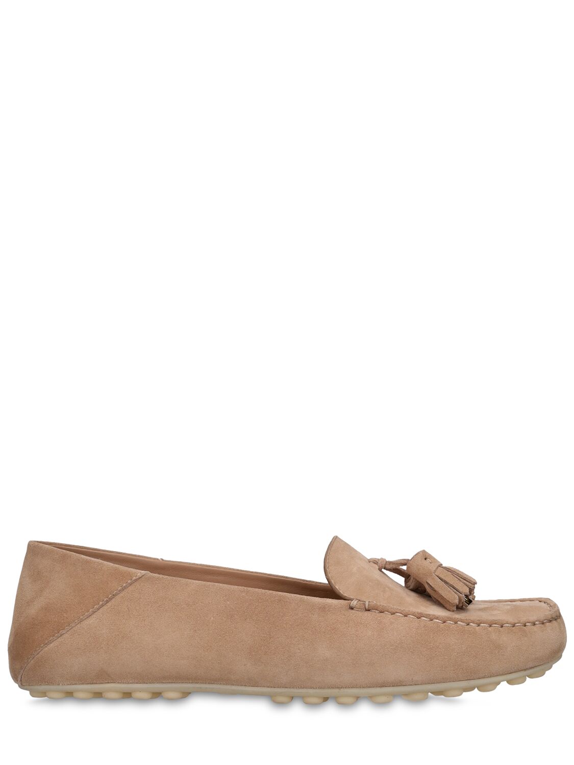 Dot Sole Suede Loafers