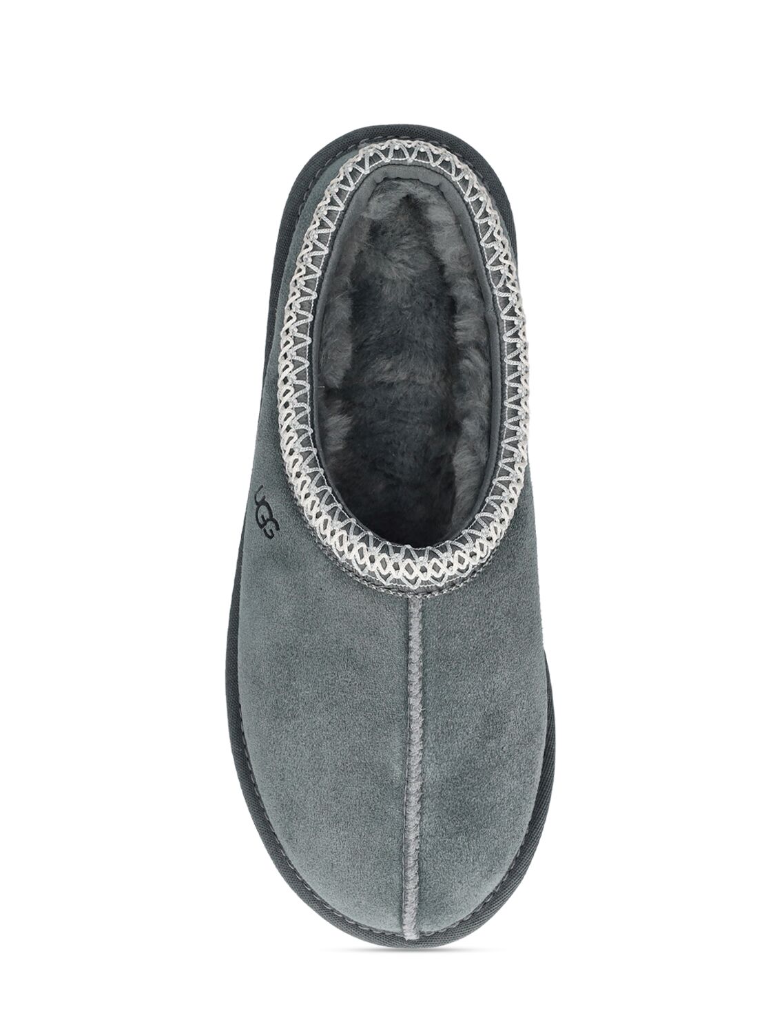 Shop Ugg 10mm Tasman Shearling Loafers In Grey