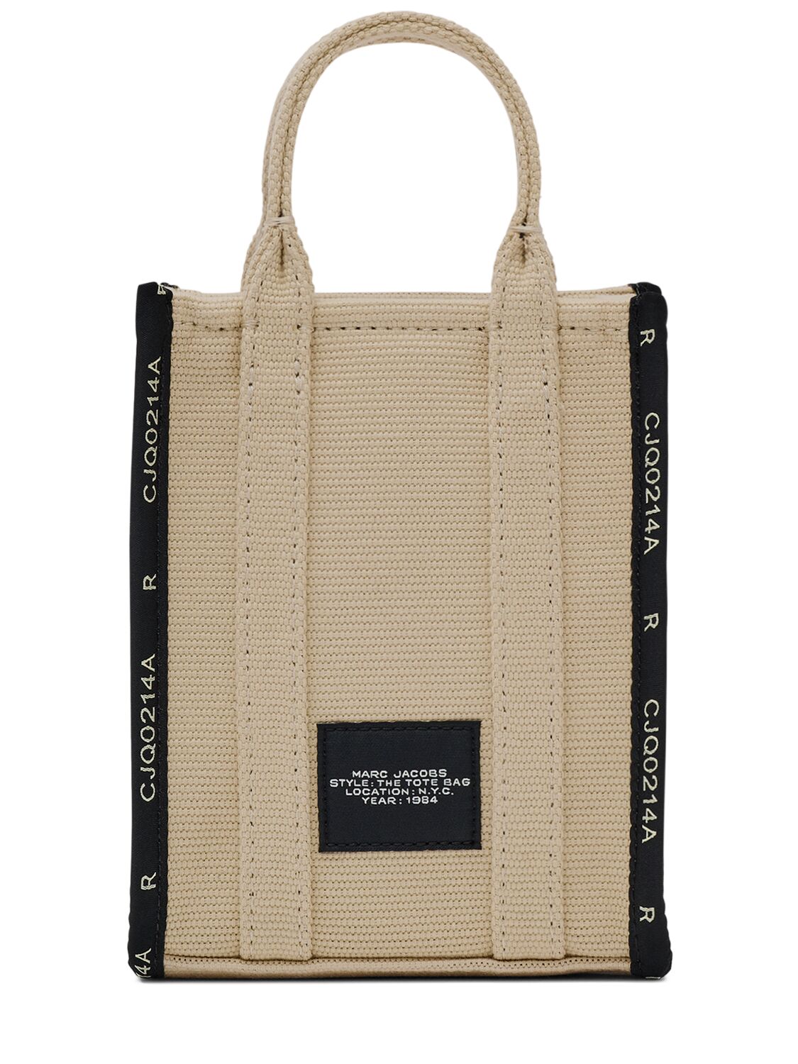 Shop Marc Jacobs The Phone Tote Jacquard Bag In Warm Sand