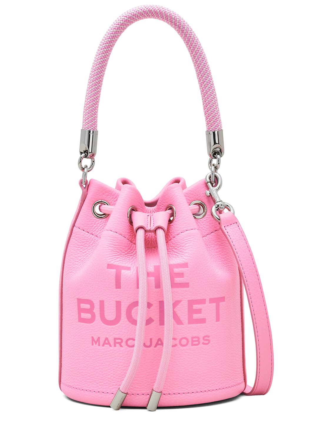 Marc Jacobs The Bucket Leather Bag In Fluro Candy Pin