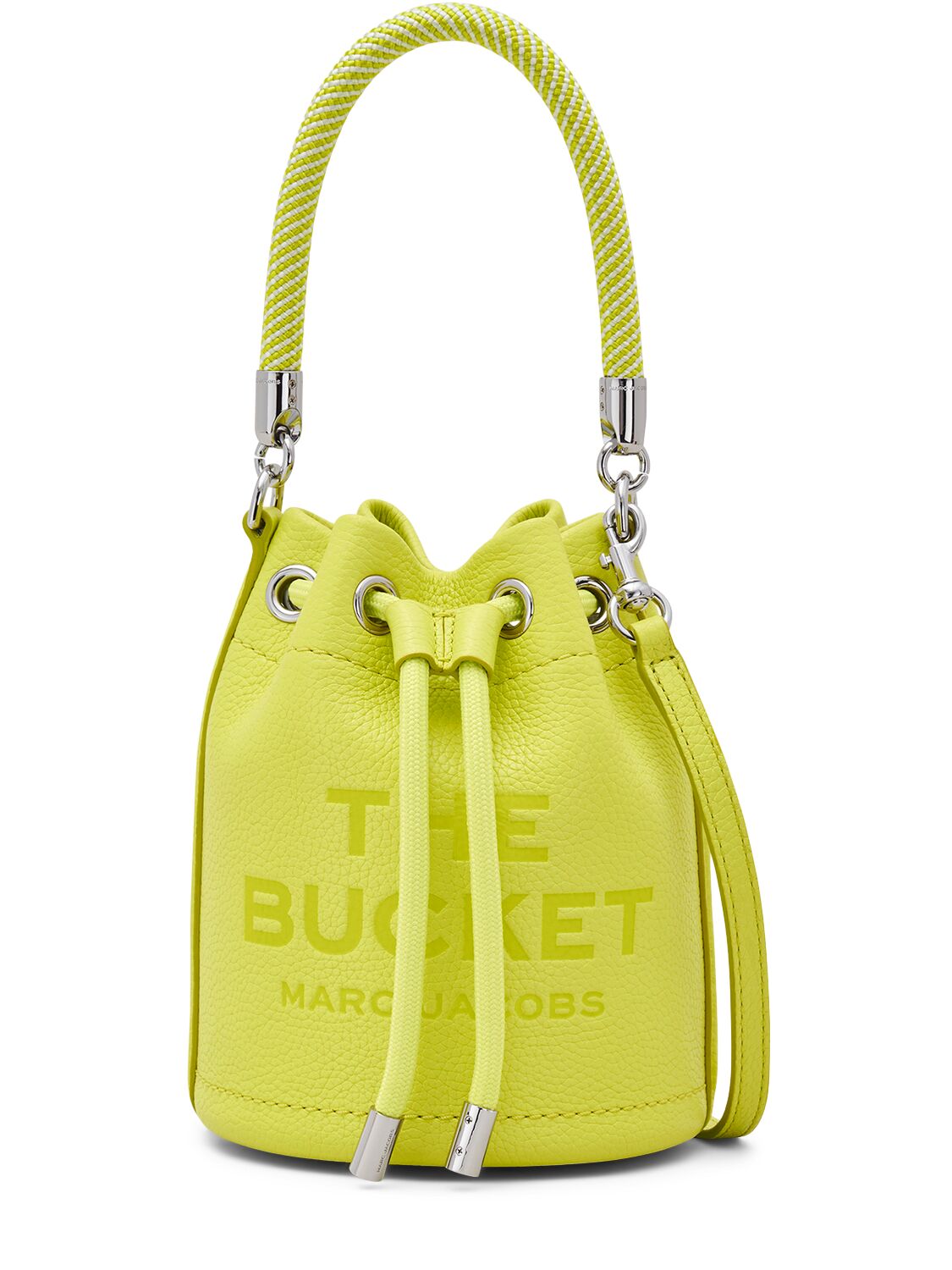 Marc Jacobs The Mini Leather Bucket Bag In Limoncello