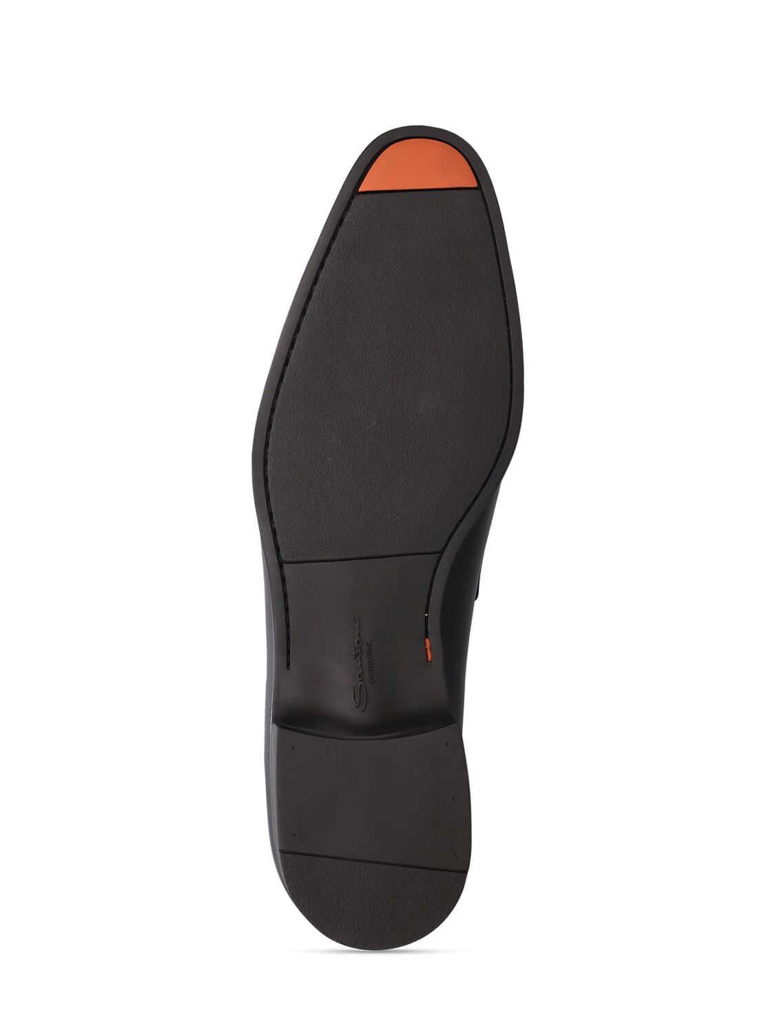 Shop Santoni Blooming Leather Loafers In Black