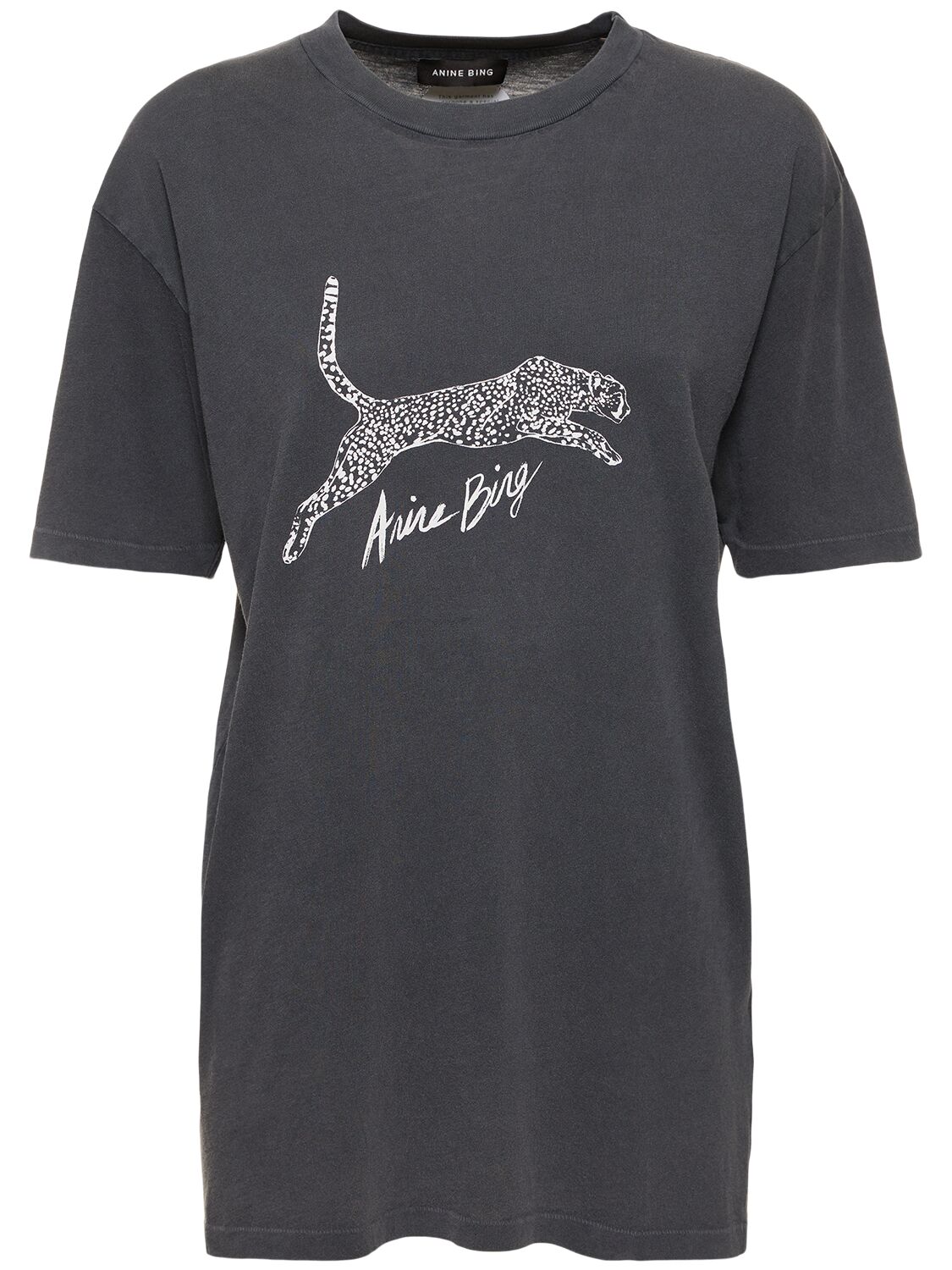 Image of Walker Spotted Leopard Cotton T-shirt