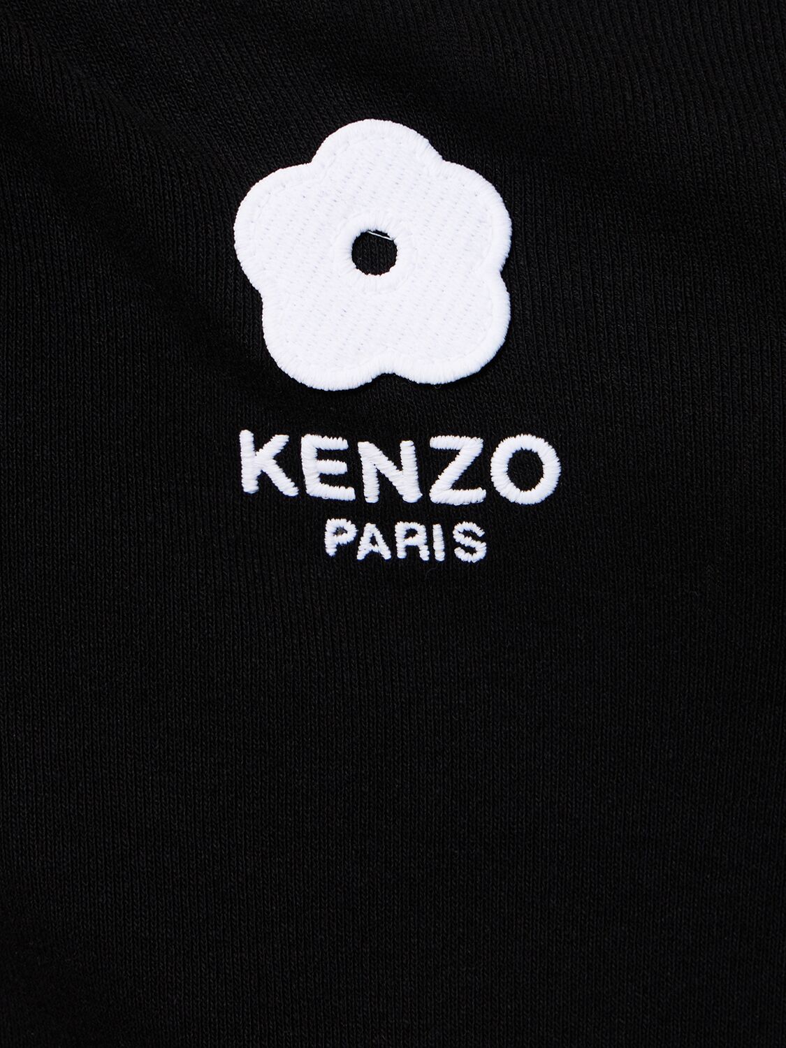 Shop Kenzo Boke Ribbed Cotton Jersey Tank Top In Black
