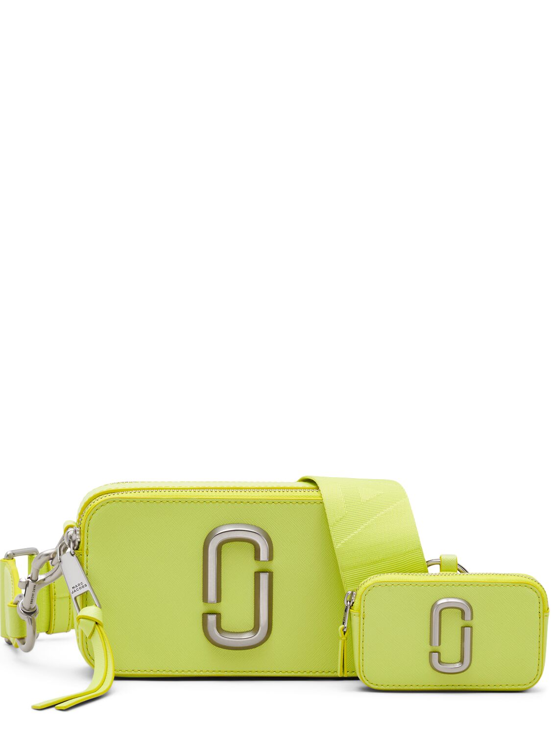 Marc Jacobs The Snapshot Leather Shoulder Bag In Limoncello