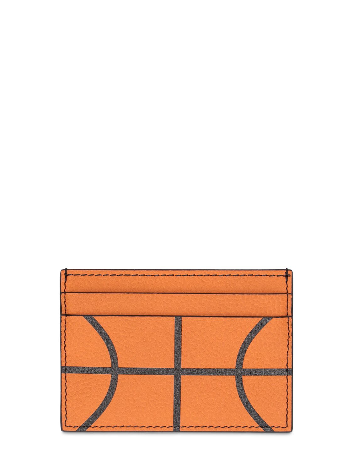 Shop Off-white Basketball Simple Leather Card Holder In Orange