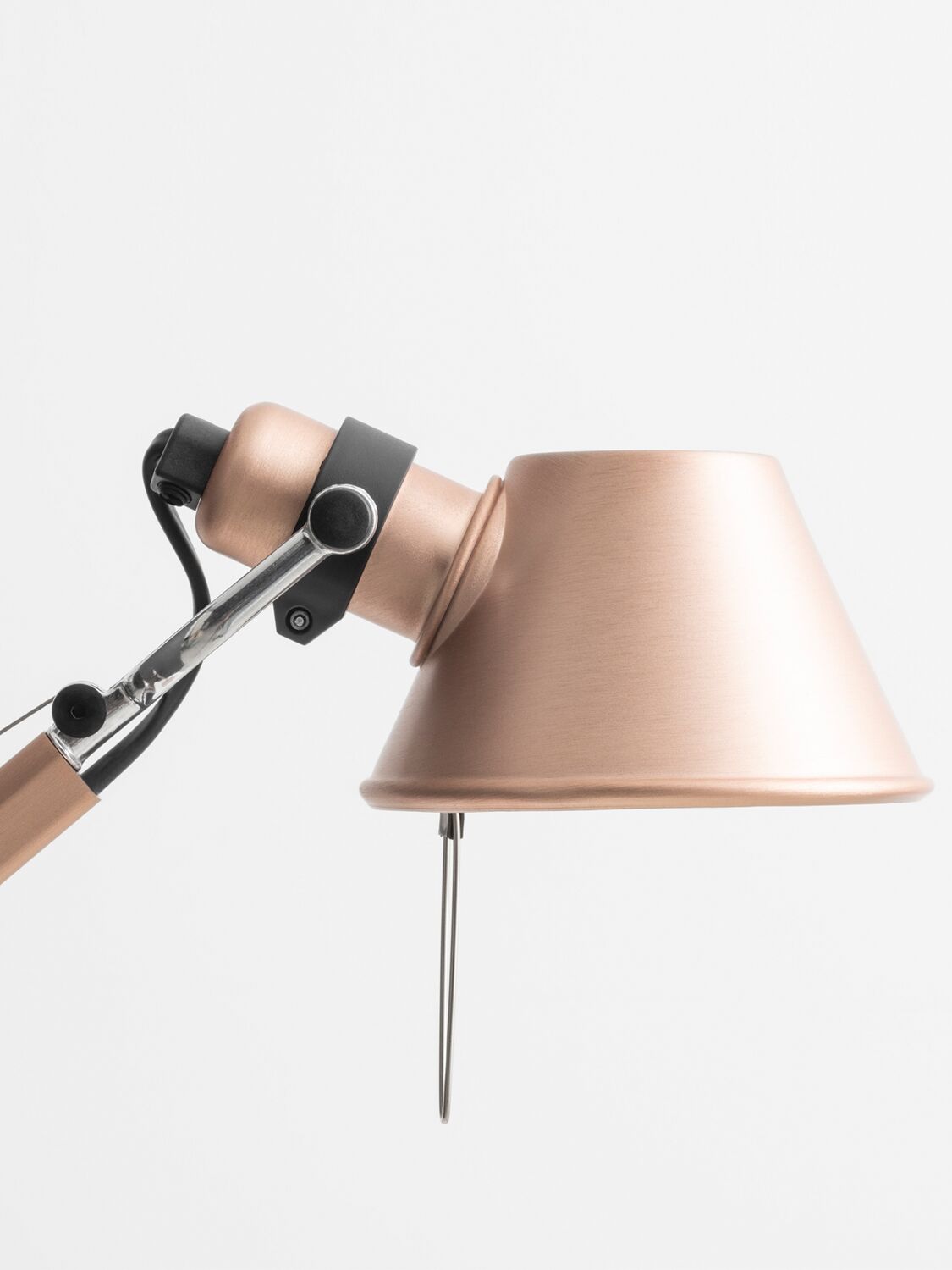 Shop Artemide Tolomeo Micro Special Edition Table Lamp In Gold,pink