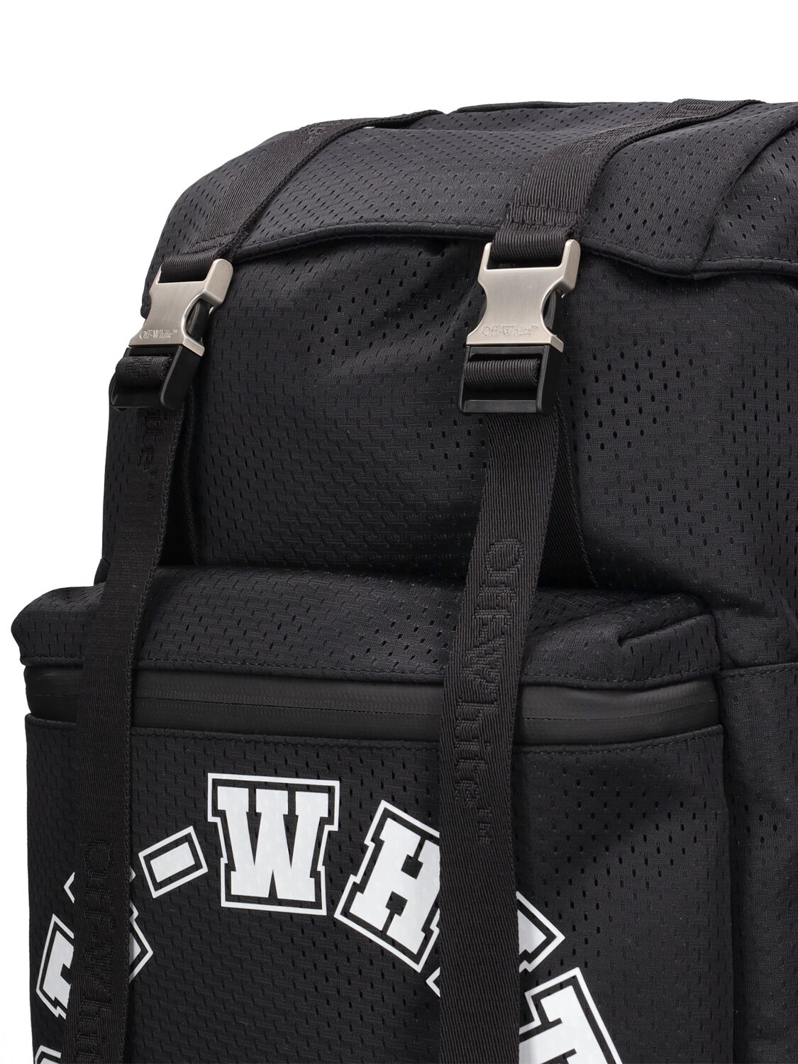 Shop Off-white Outdoor Hike Nylon Baseball Backpack In Black