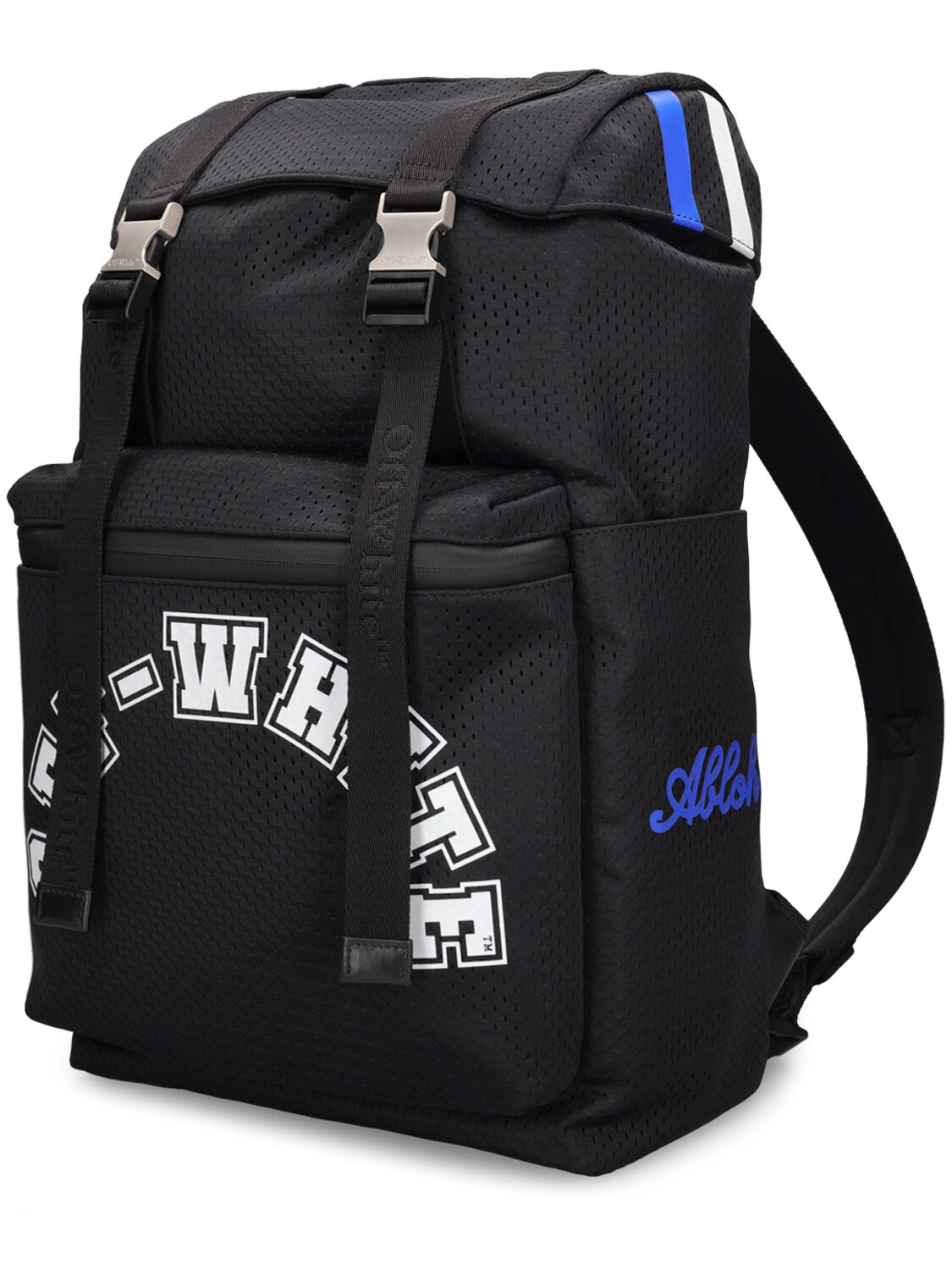 Shop Off-white Outdoor Hike Nylon Baseball Backpack In Black
