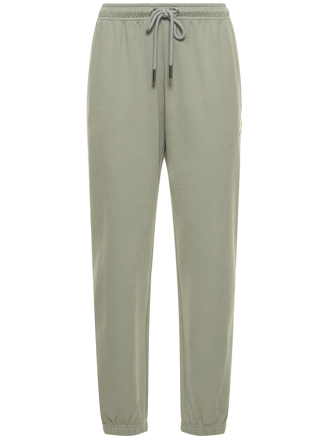 Moncler Cotton Trackpants In Grey
