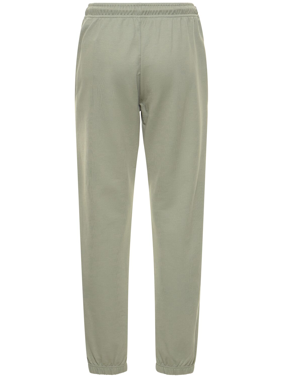 Shop Moncler Cotton Trackpants In Grey