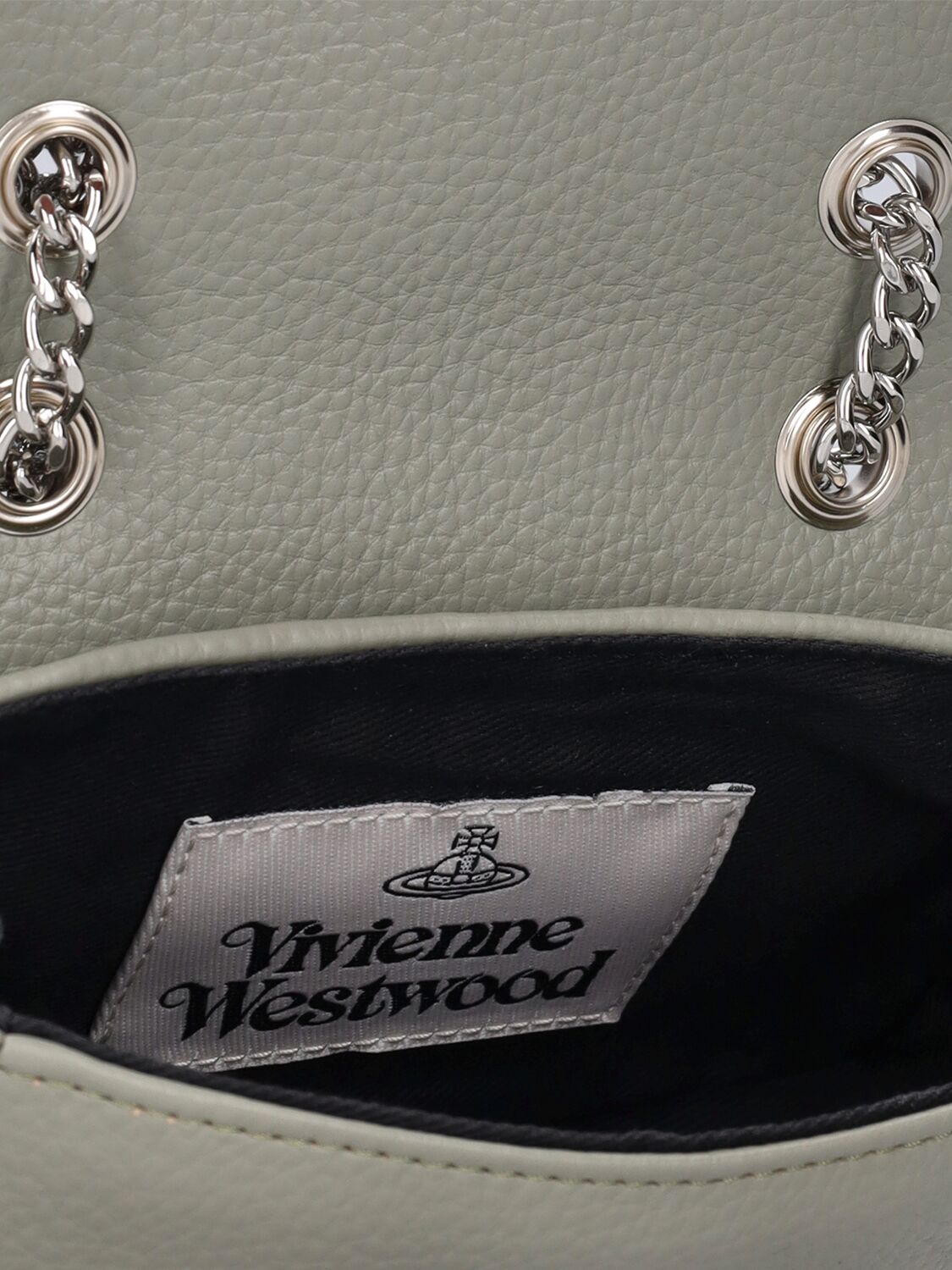 Shop Vivienne Westwood Small Derby Re-vegan Shoulder Bag In Green