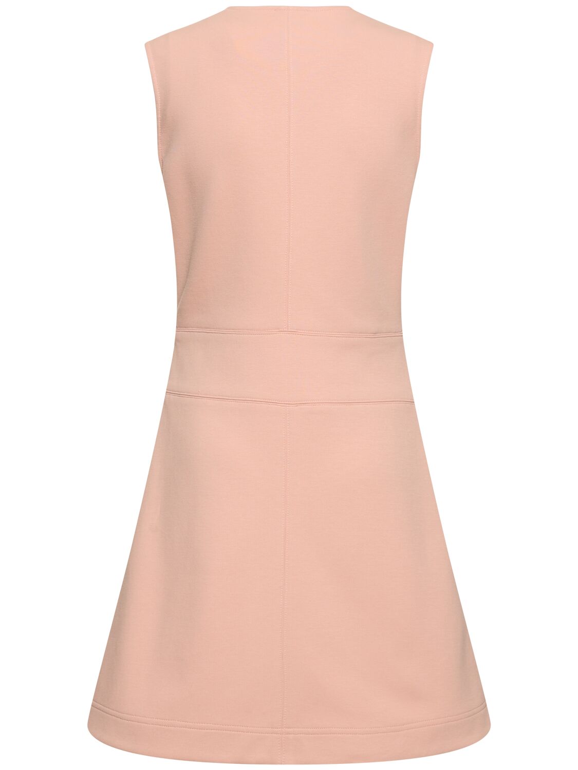 Shop Moncler Cotton Blend Dress In Pink