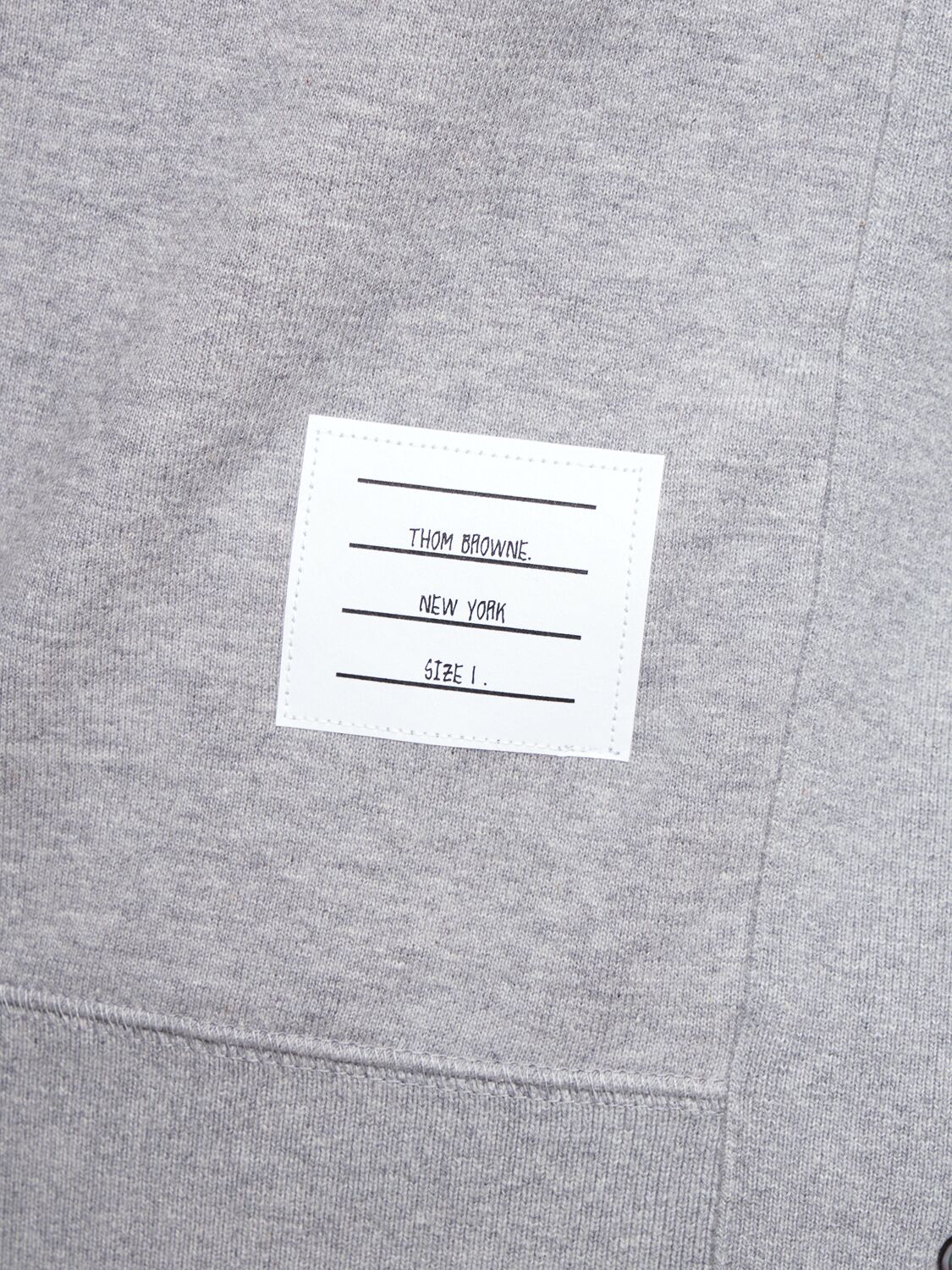 Thom Browne Loopback Jersey Knit 4-bar Crewneck Sweatshirt In Light Grey