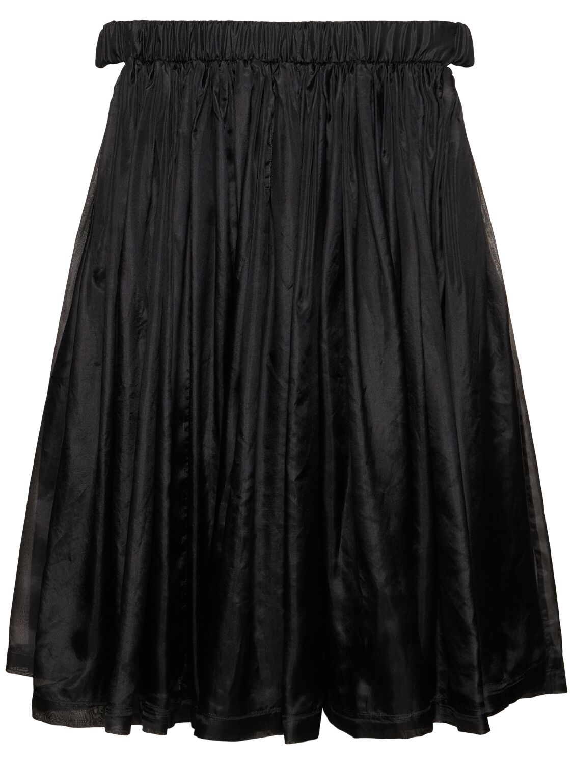 Shop Rick Owens Medusa Off-shoulder Silk Mini Dress In Black