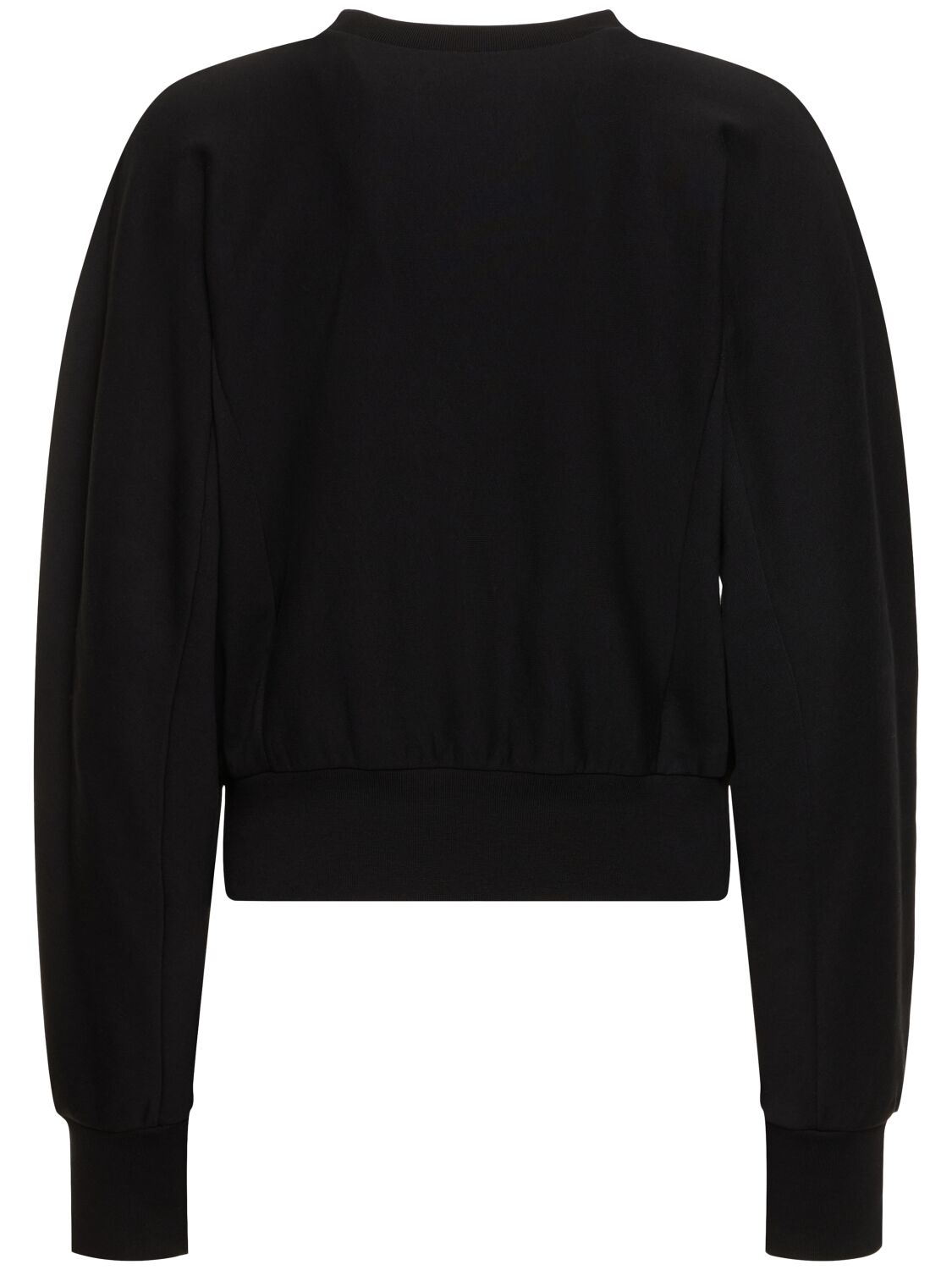 Shop Vivienne Westwood Cynthia Cotton Jersey Crop Sweatshirt In Black