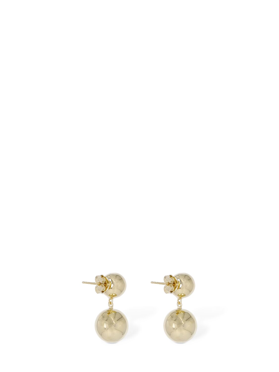Shop Lie Studio Caroline Stud Earrings In Gold
