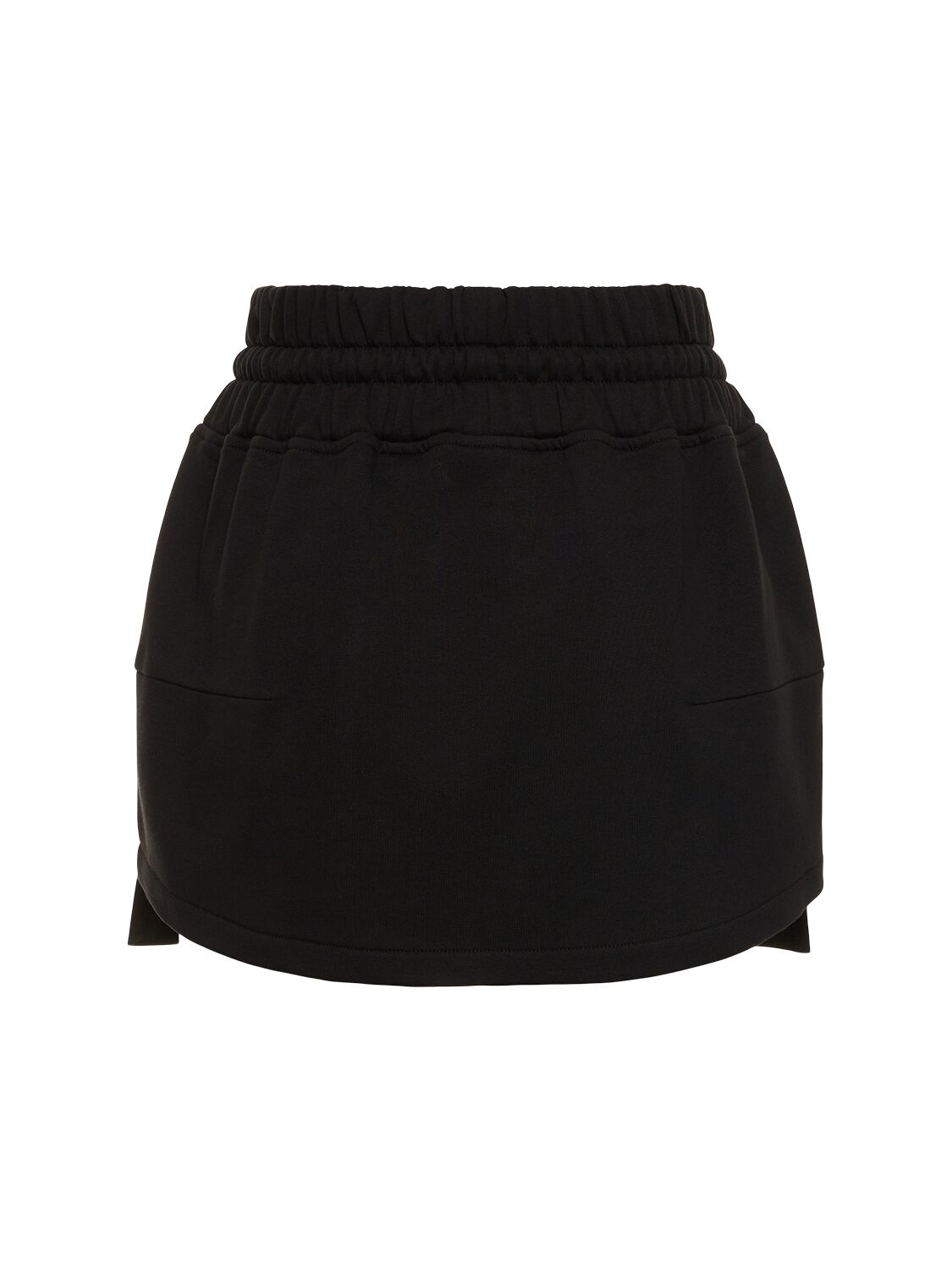 Shop Vivienne Westwood Boxer Cotton Jersey Mini Skirt W/logo In Black
