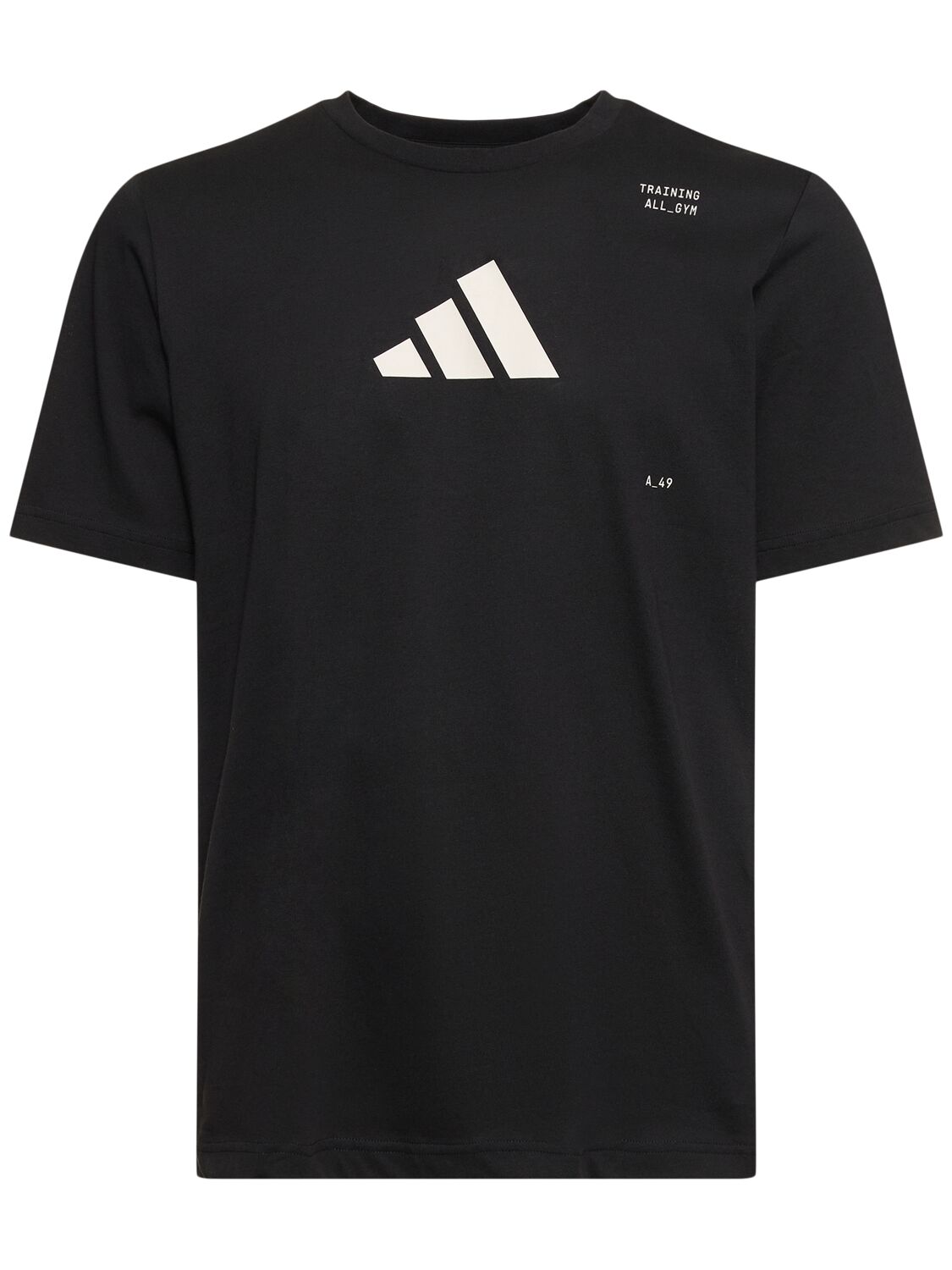 Adidas Originals Logo Short Sleeve  T-shirt In Black