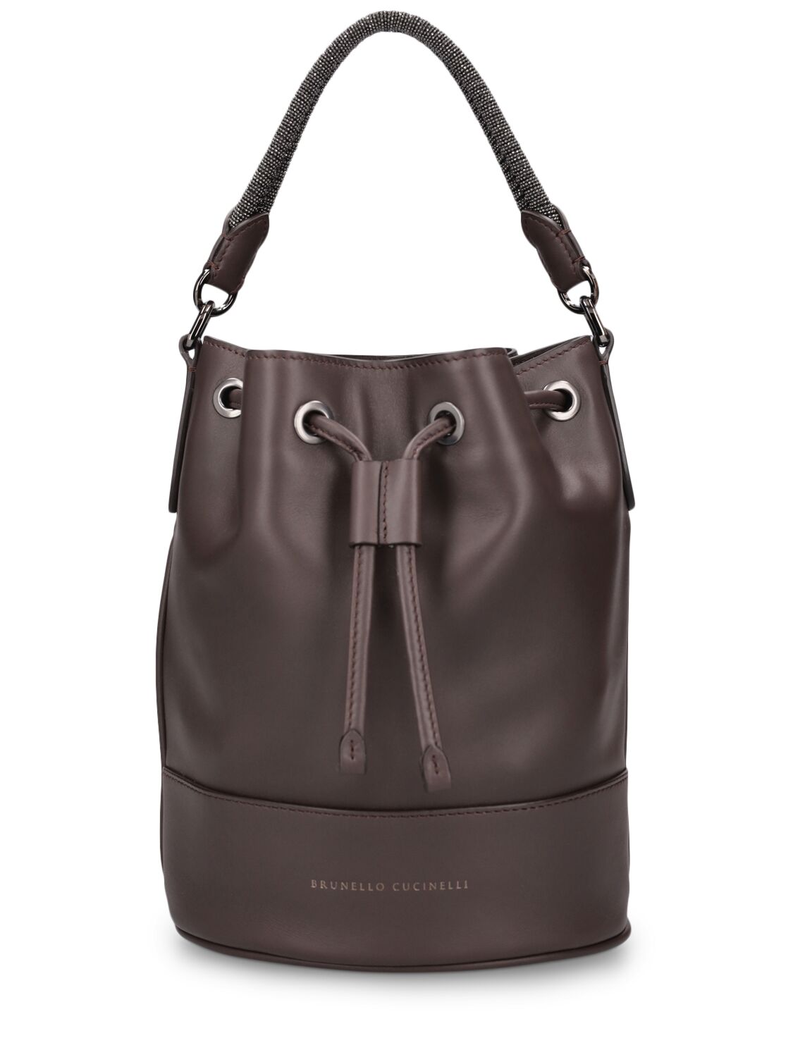 Brunello Cucinelli Softy Leather Bucket Bag In Towny